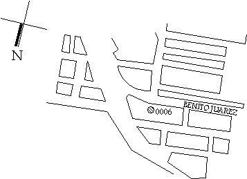 Croquis de localizaci&oacute;n, 1986.