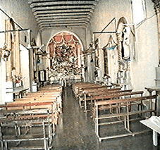 Imagen del interior del templo, 1993.