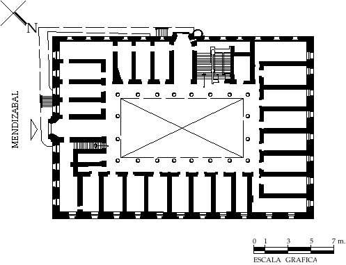 Planta arquitectónica baja, 1992.