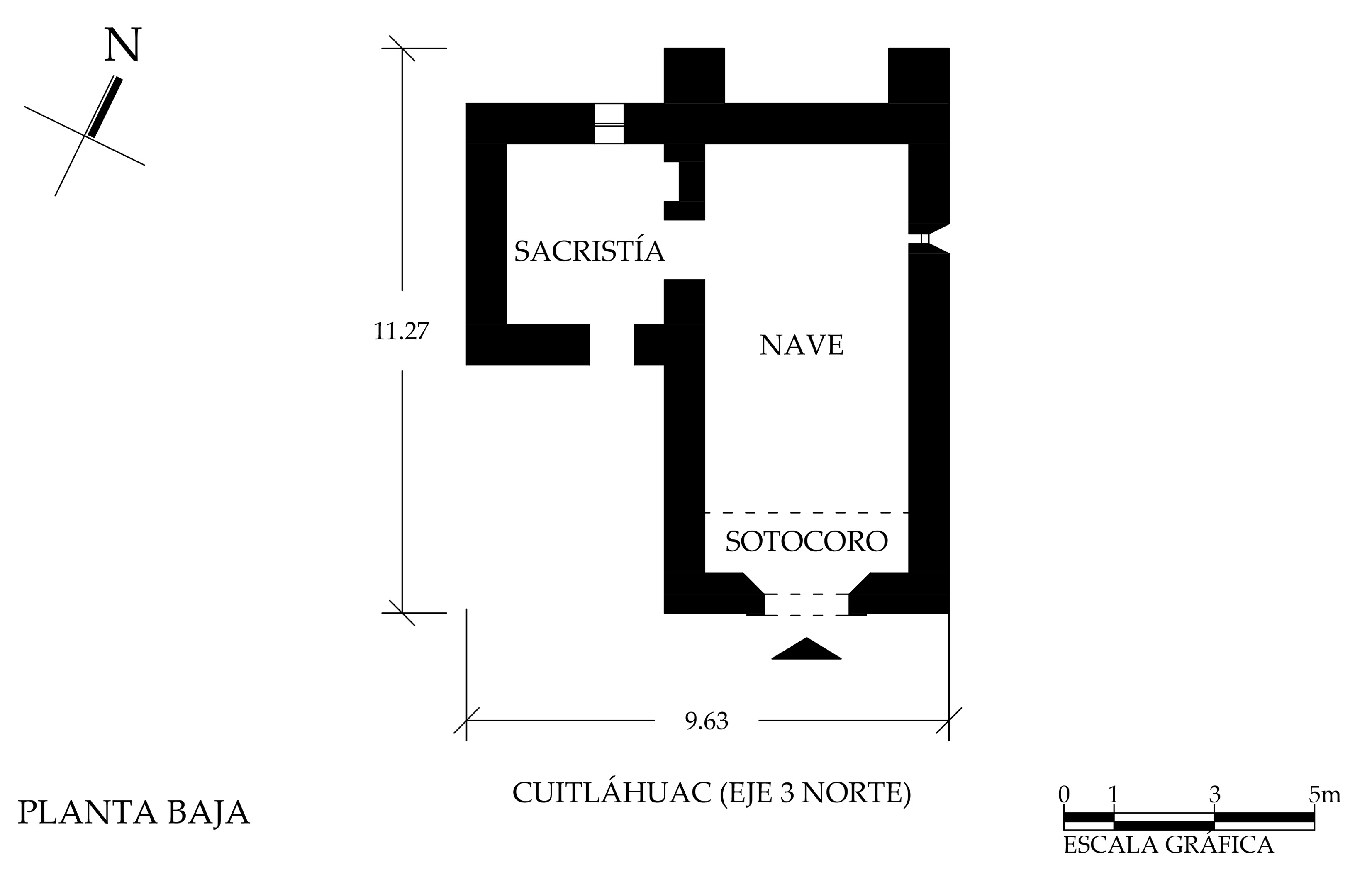 Planta arquitect&oacute;nica, 2014.