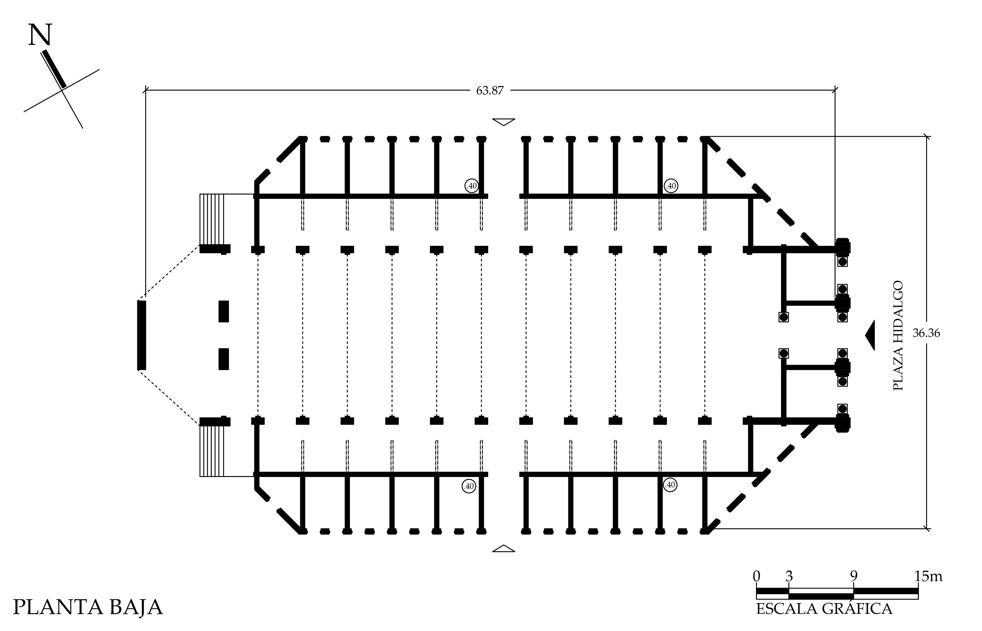 Planta arquitect&oacute;nica, 2016.