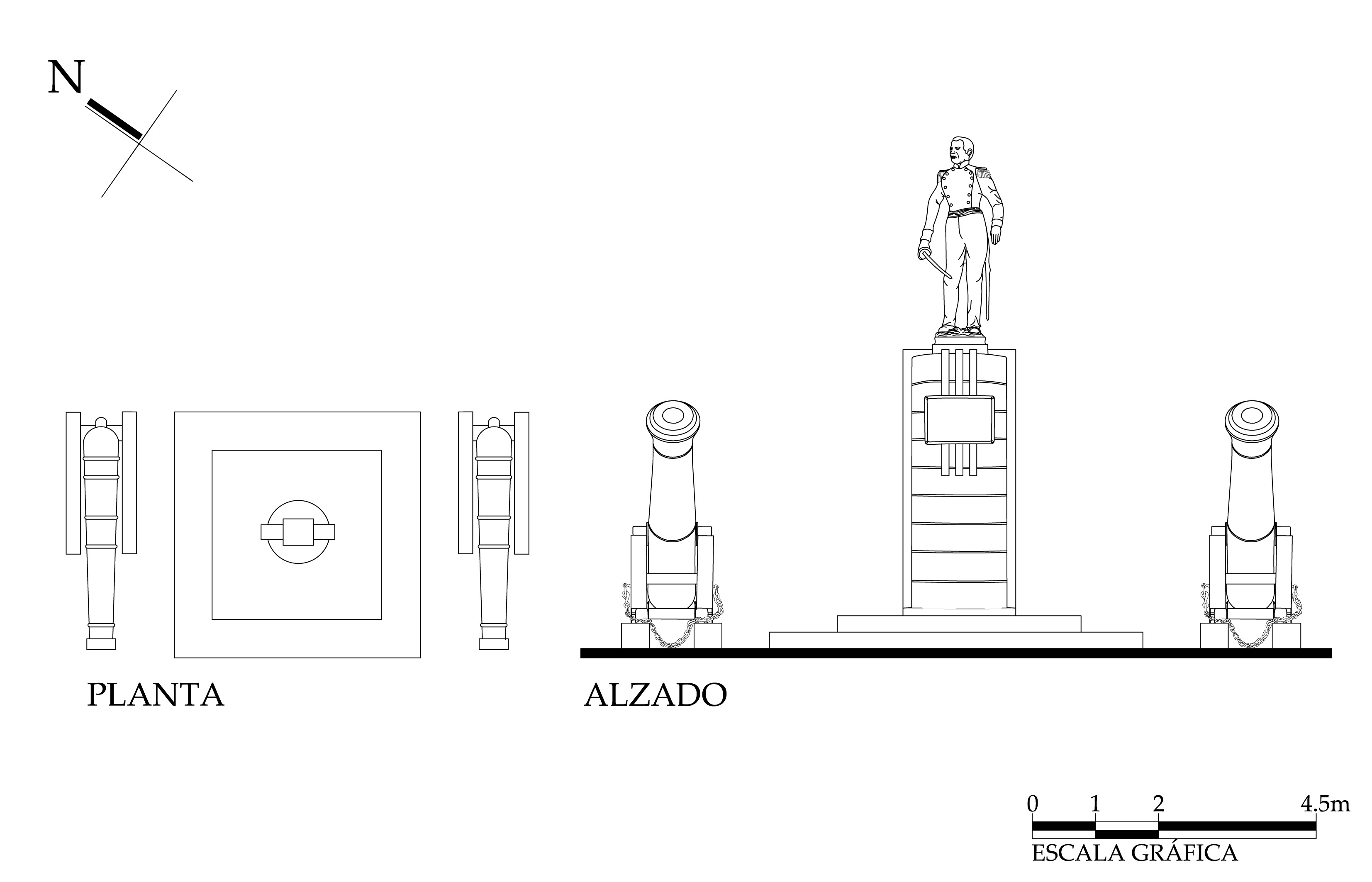 Planta arquitectónica y alzado, 2015.