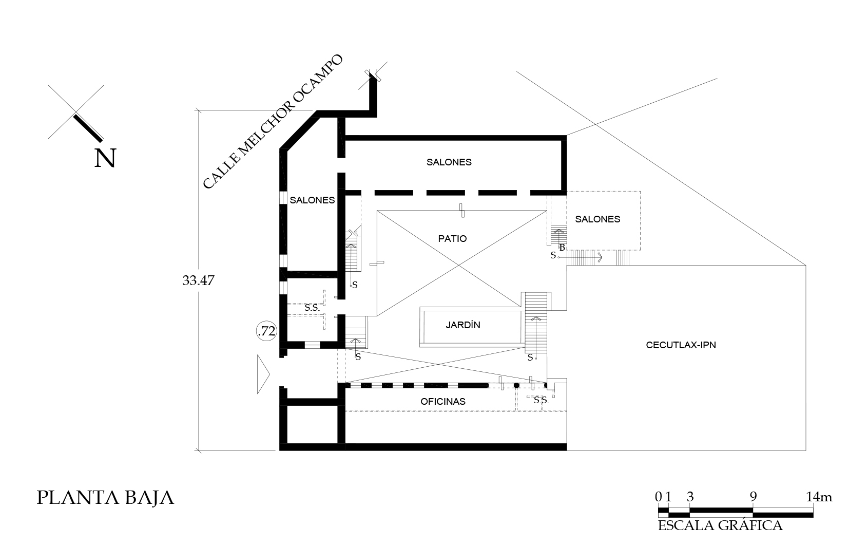 Planta arquitect&oacute;nica, 2018.