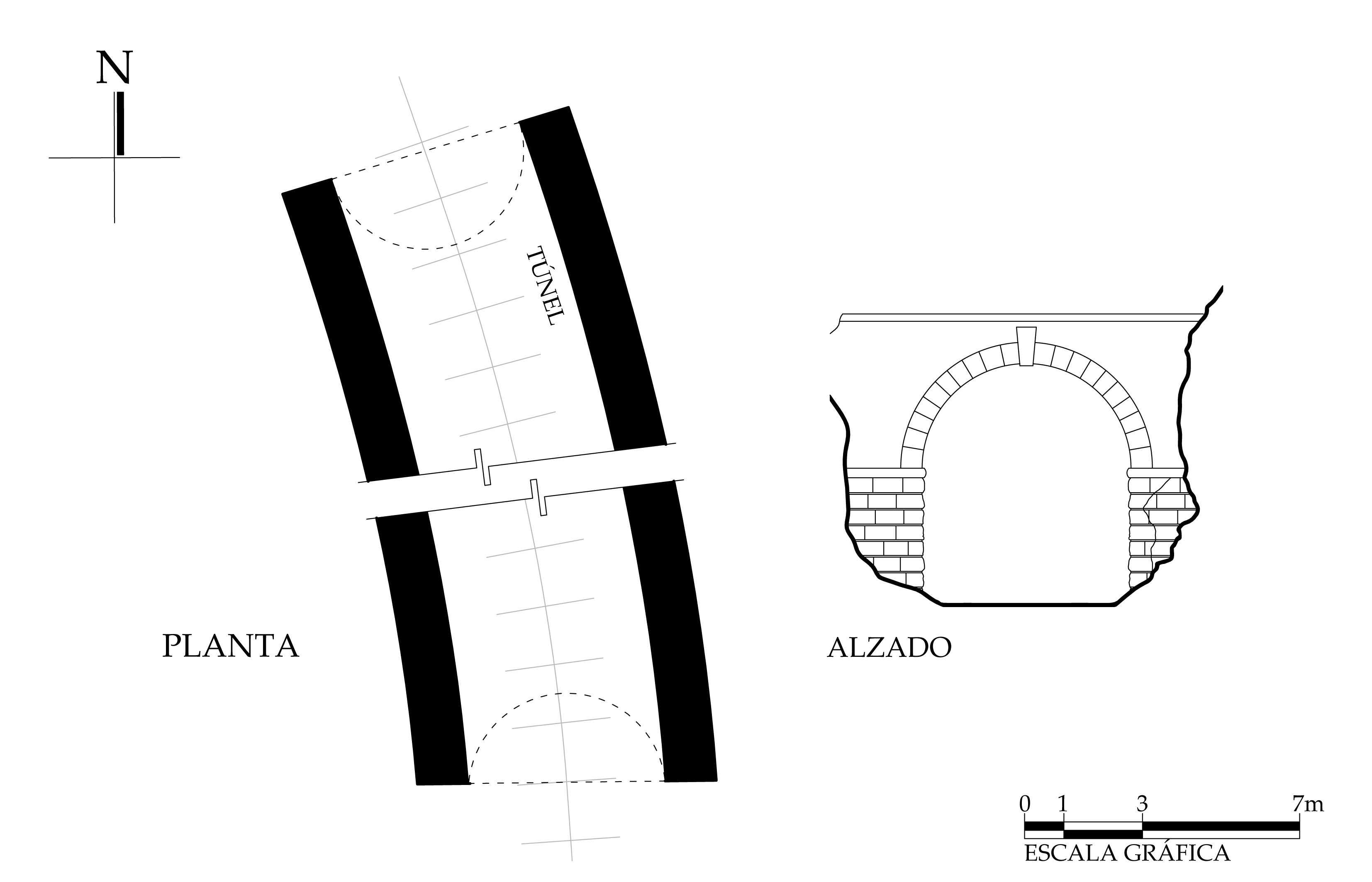 Planta arquitect&oacute;nica y alzado, 2018.