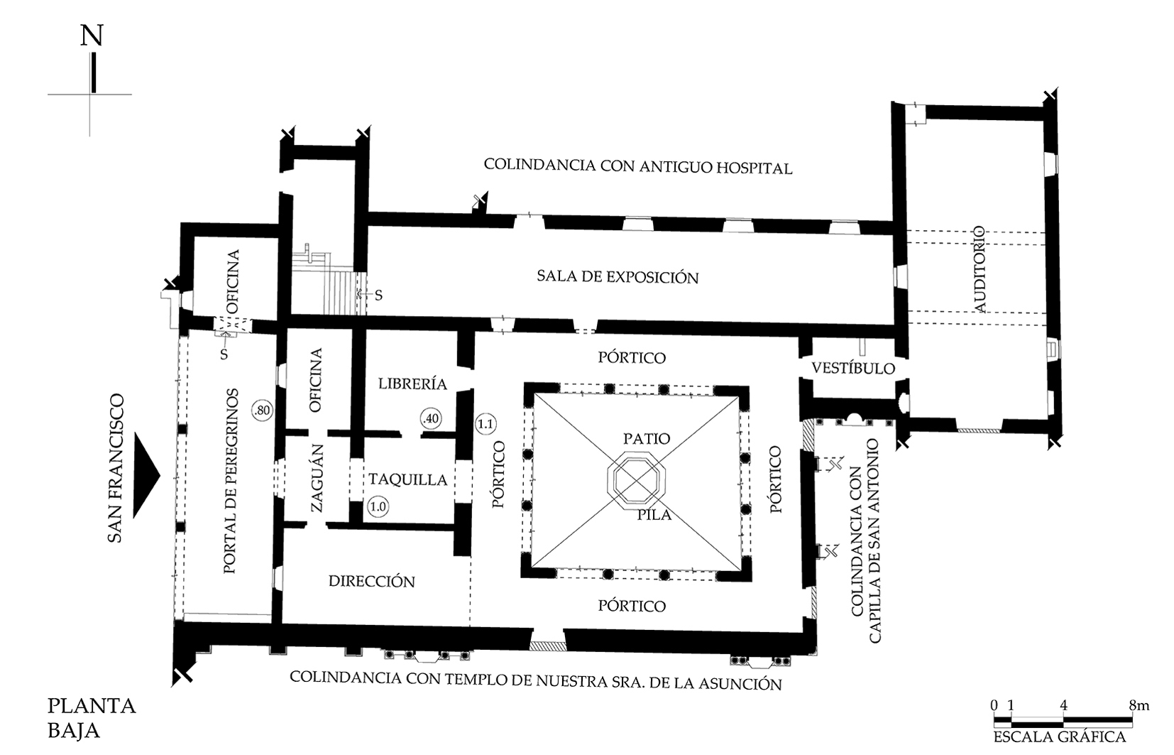 Planta baja arquitectónica, 2018.