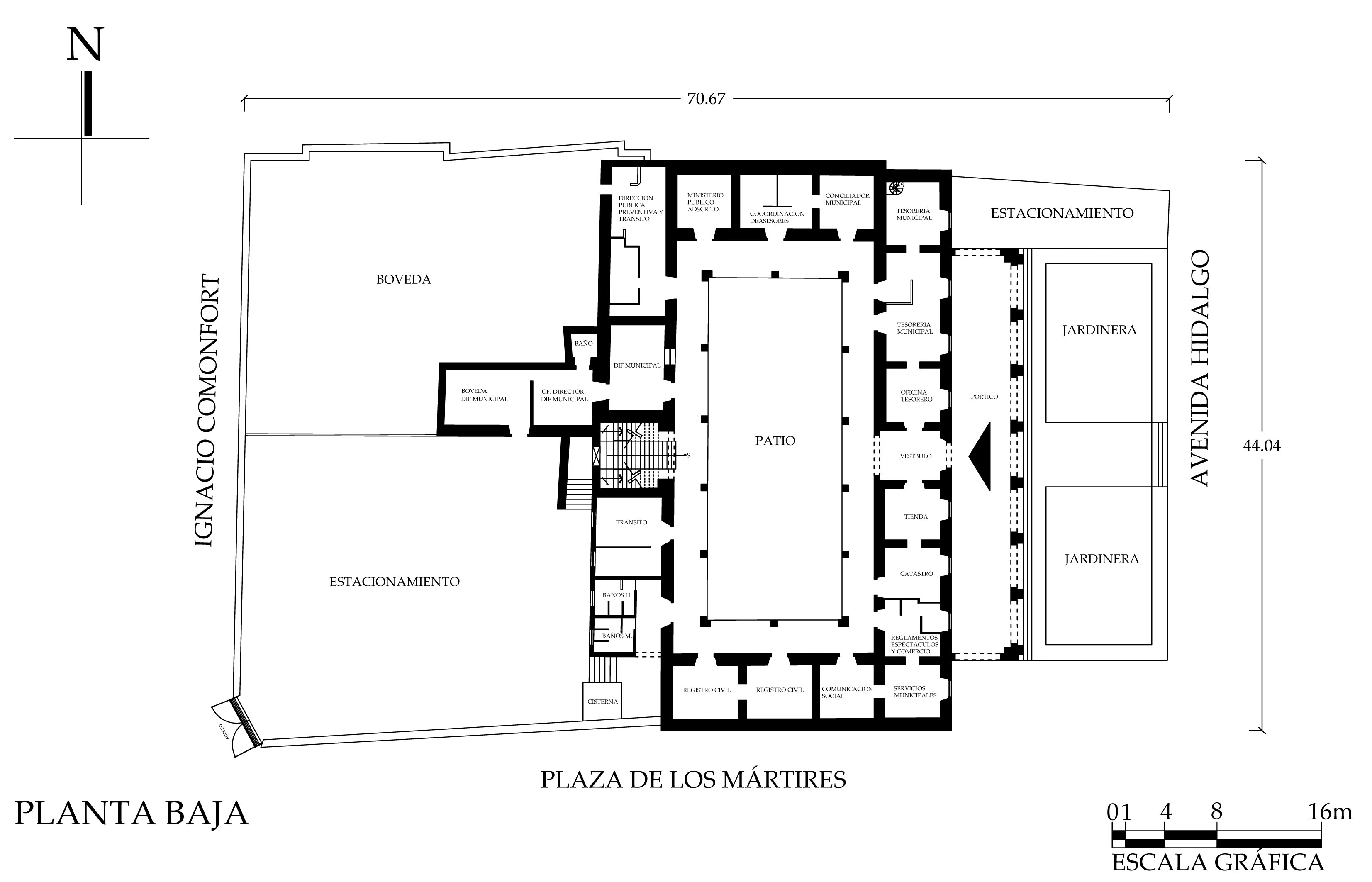 Planta arquitect&oacute;nica, 2015.