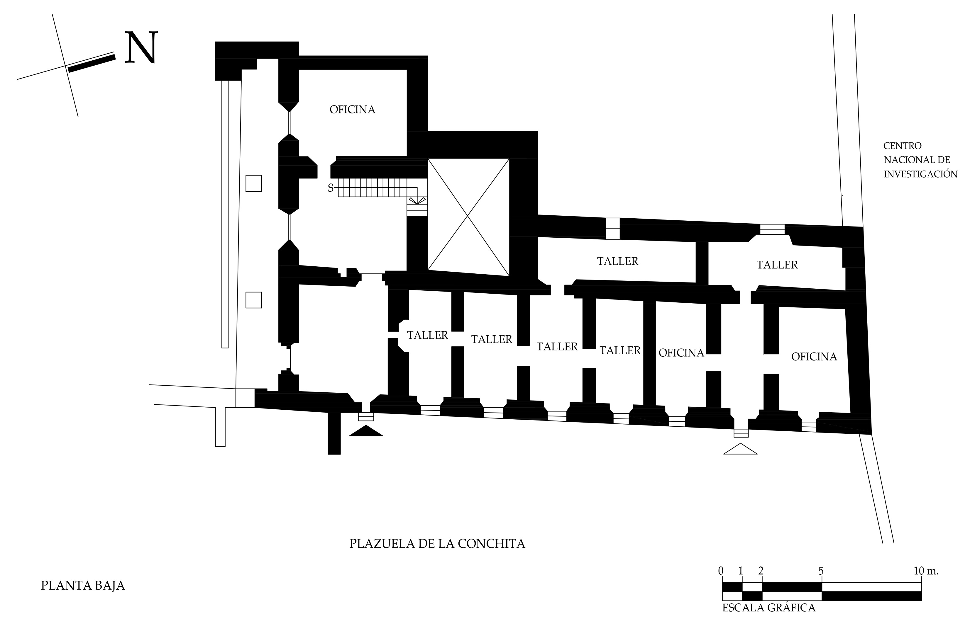 Planta baja arquitectónica, 2021.