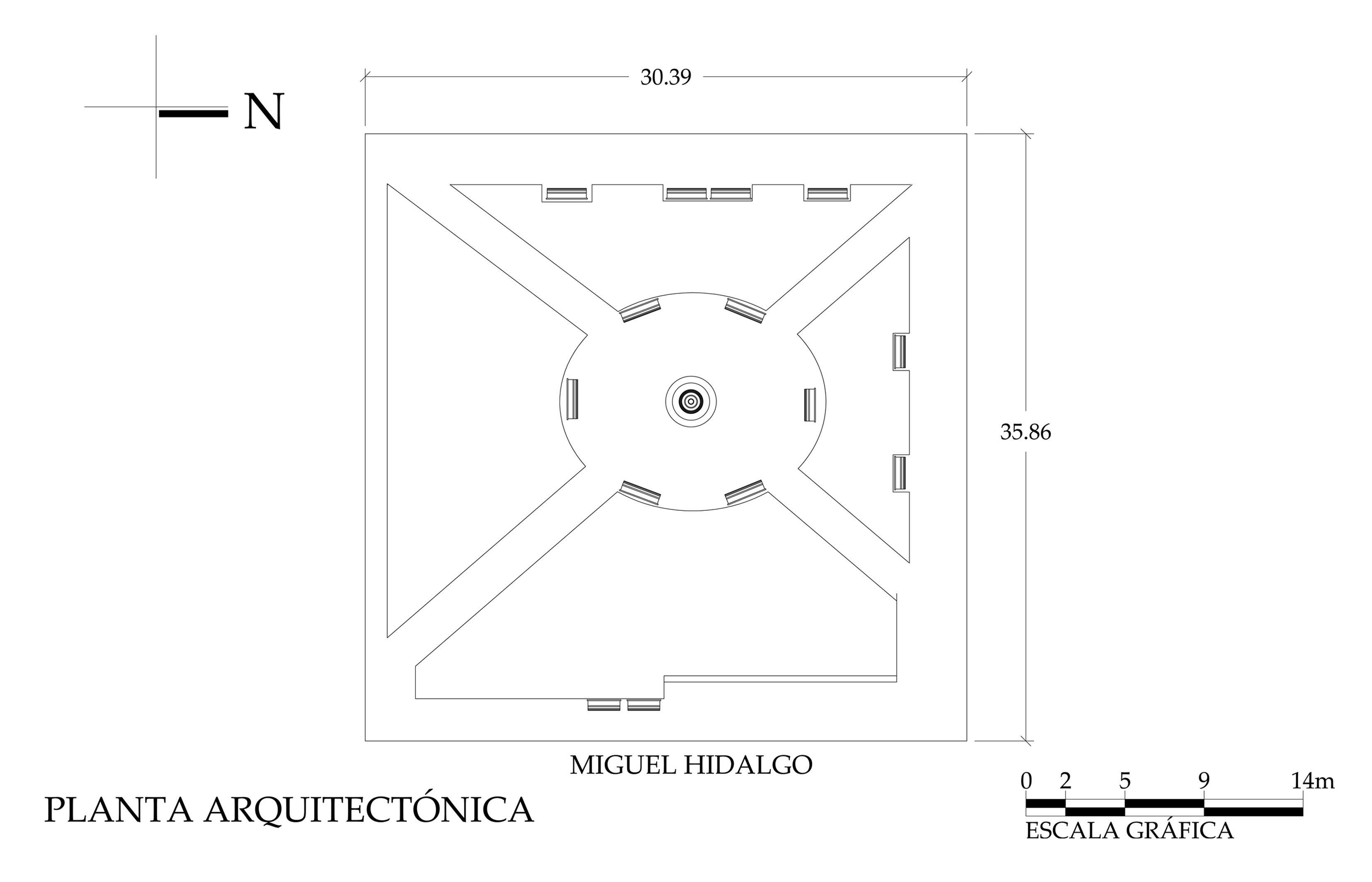 Planta arquitect&oacute;nica, 2016.
