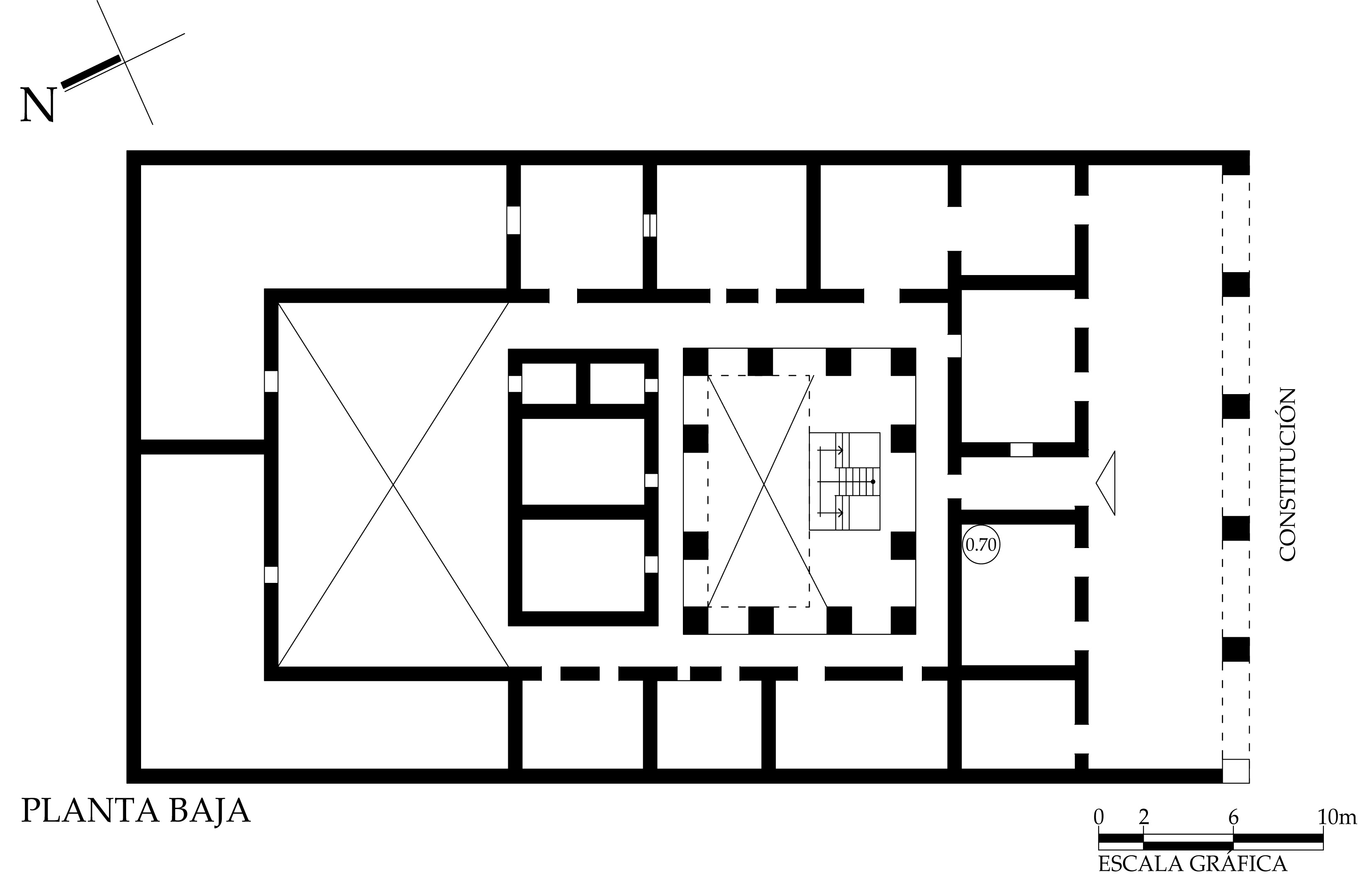 Planta arquitectónica, 2019.