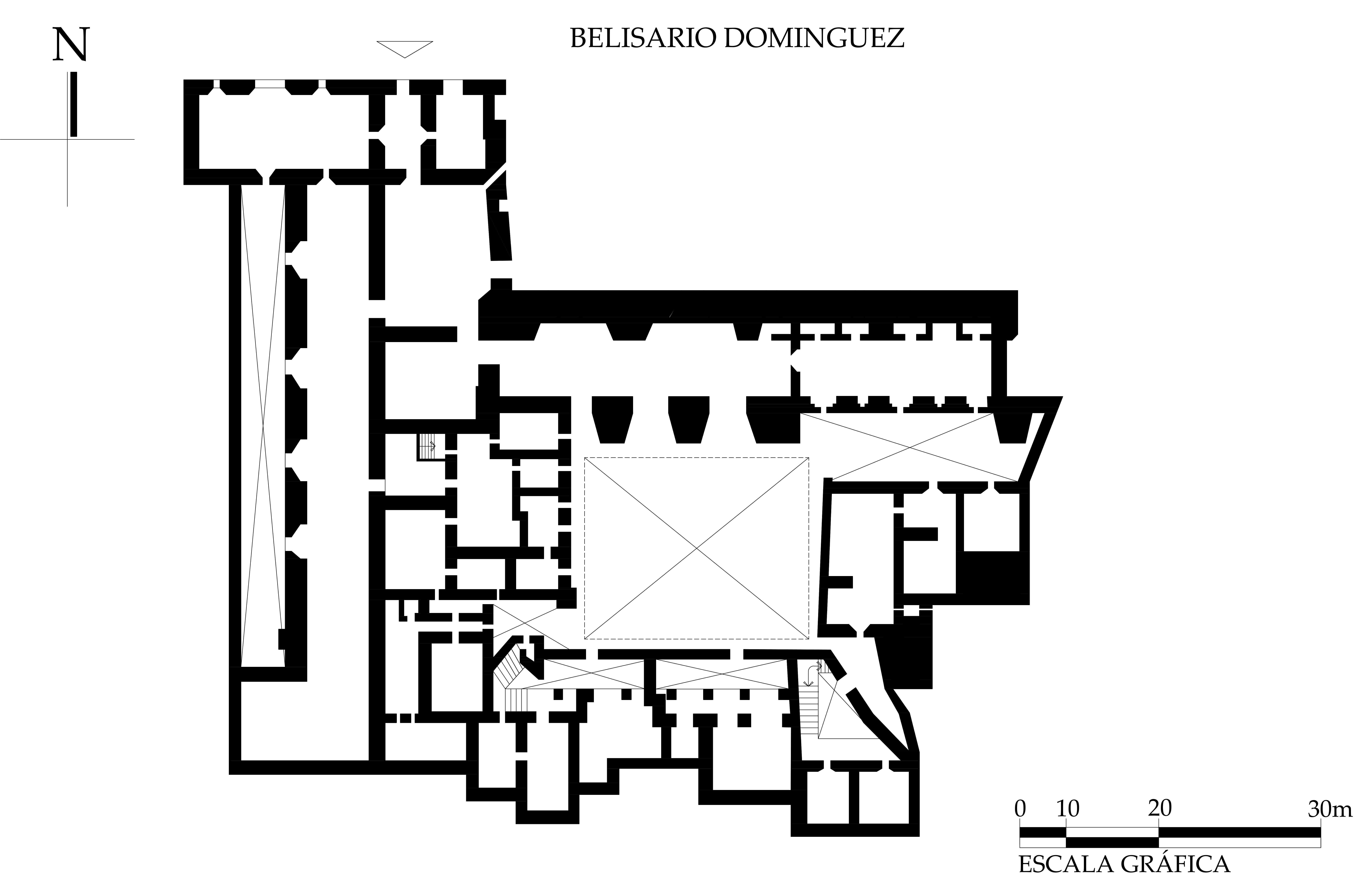 Croquis de levantamiento arquitectónico. 2022.