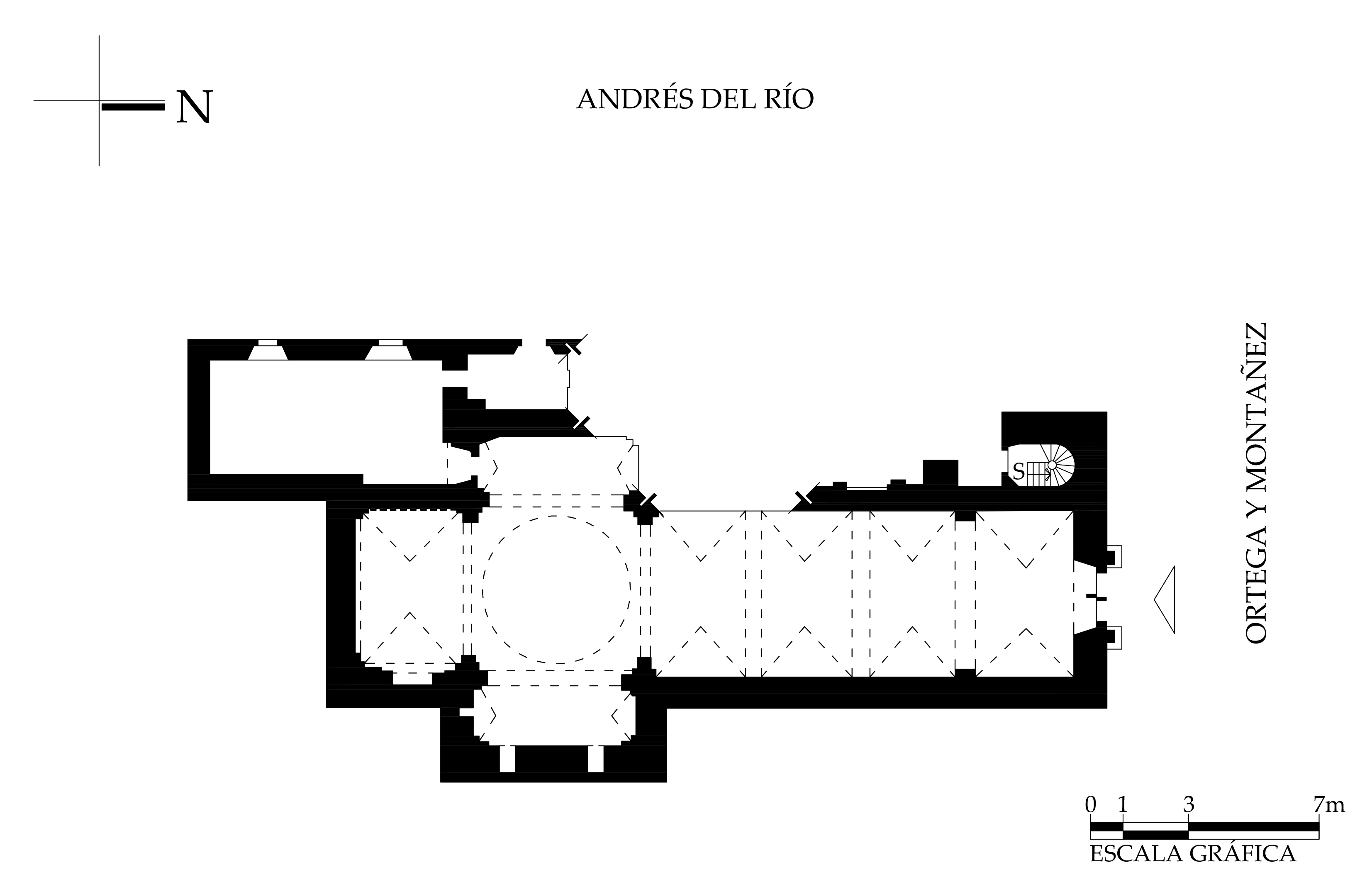 Planta arquitectónica, 2021. Fuente: Ramírez, Esperanza. Catálogo de Construcciones Artísticas, Civiles y Religiosas de Morelia", México, Universidad Michoacana de San Nicolás de Hidalgo- Fondo para Actividades Sociales y Culturales de Michoacán. 1981.