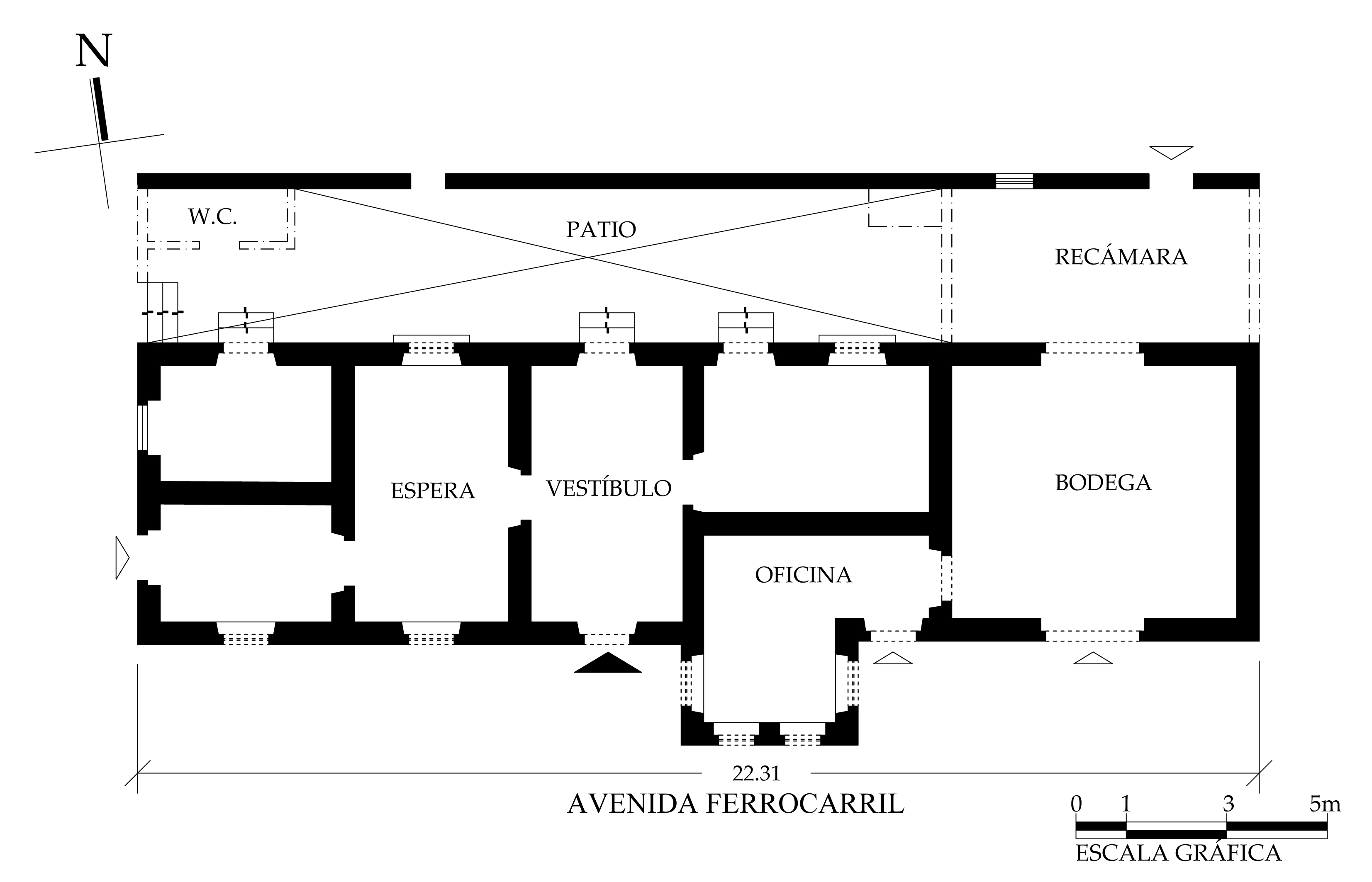 Planta arquitect&oacute;nica, 2018.