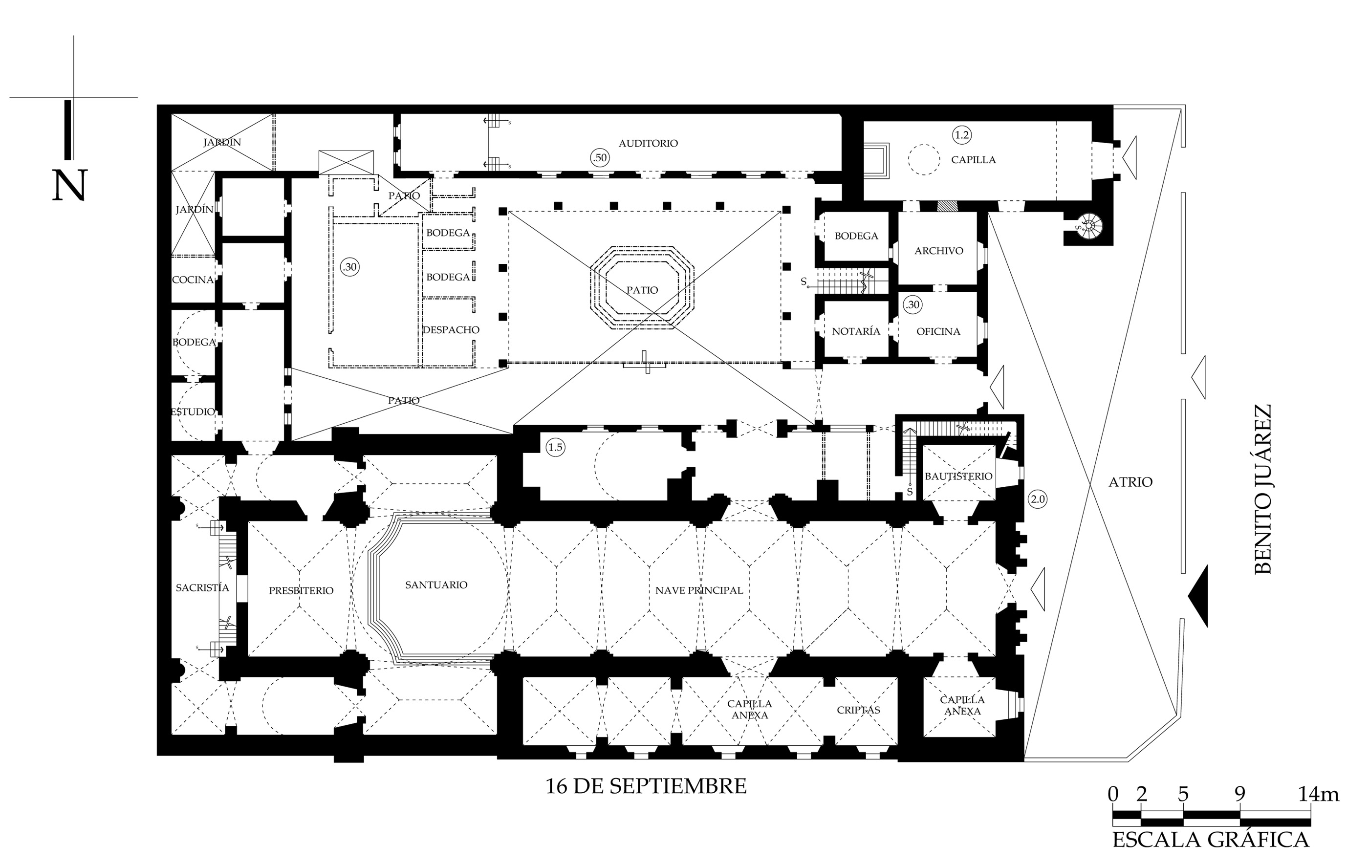 Planta arquitectónica, 2016.