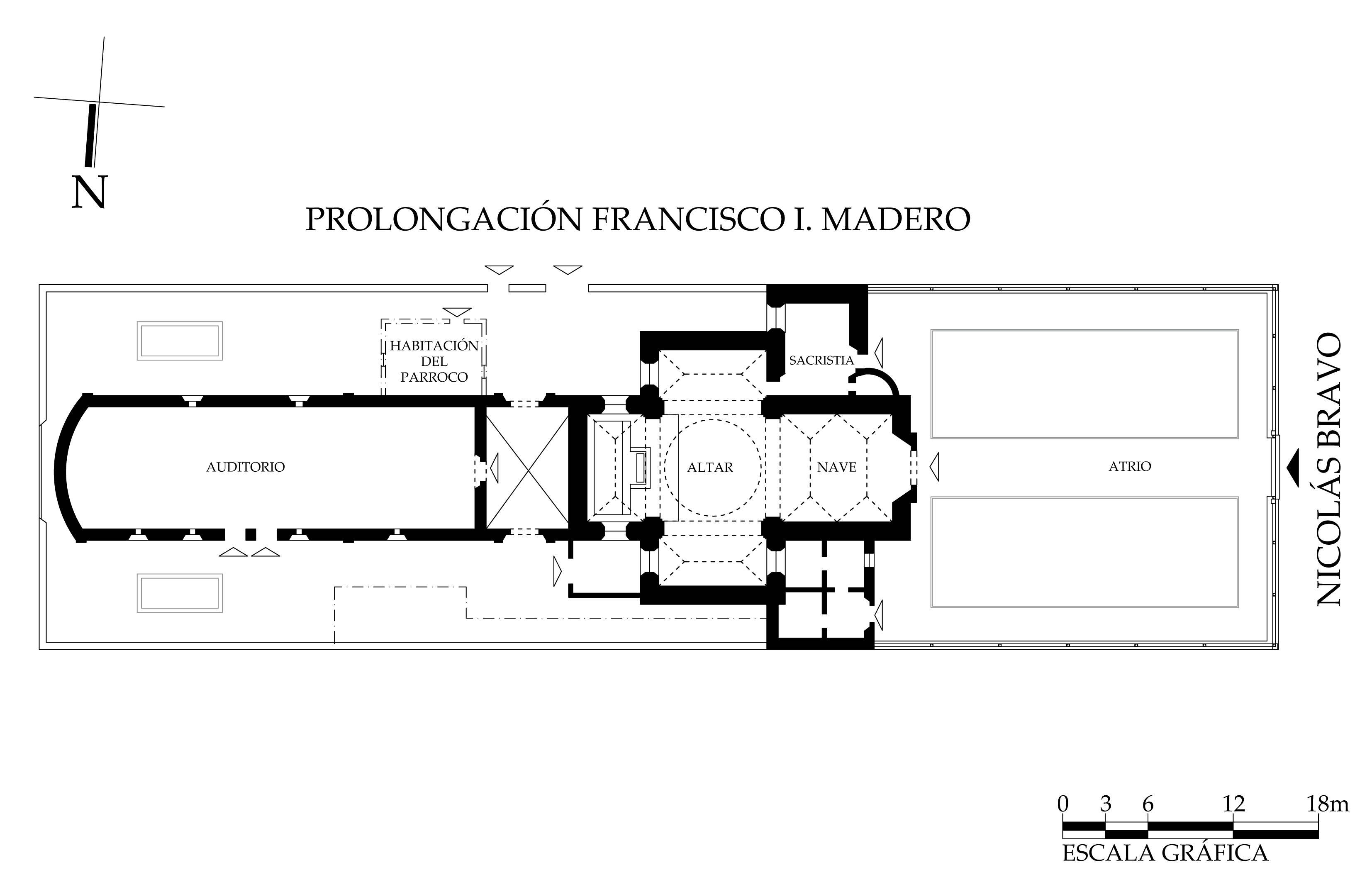 Planta arquitectónica, 2015.