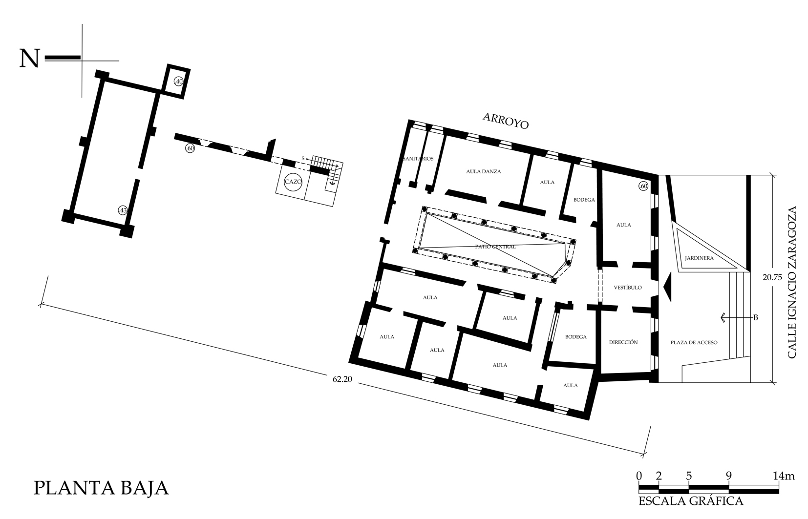 Planta arquitect&oacute;nica, 2016.