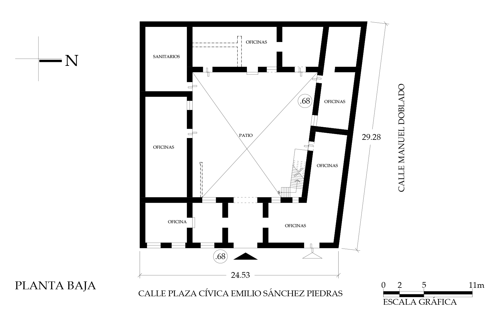 Planta arquitect&oacute;nica, 2018.