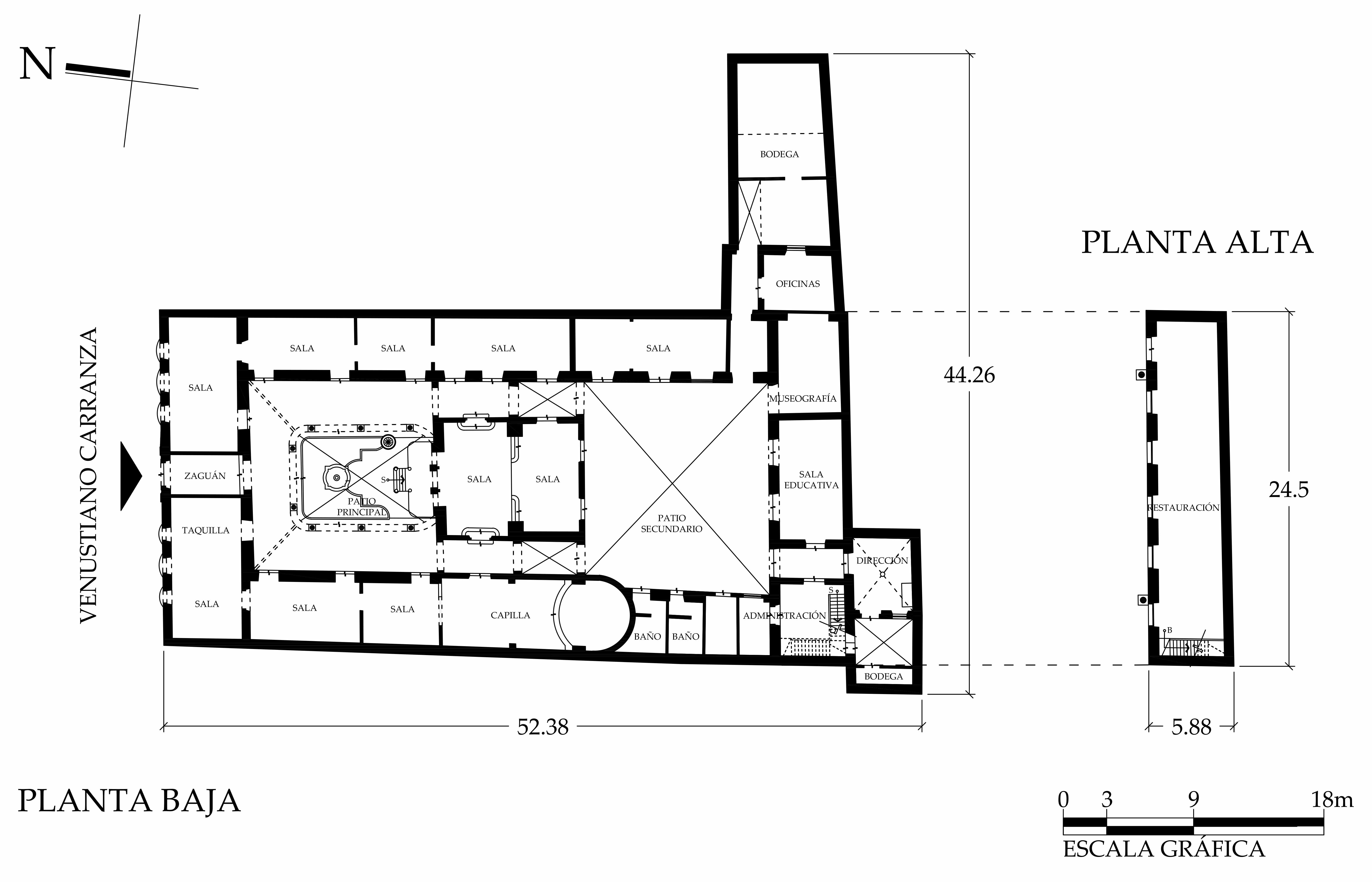 Croquis de levantamiento arquitect&oacute;nico, 2024.