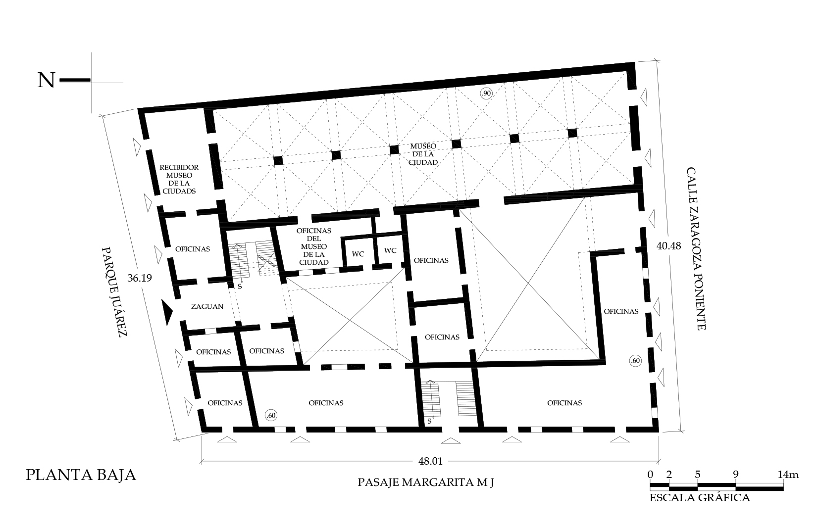 Planta arquitect&oacute;nica, 2018.