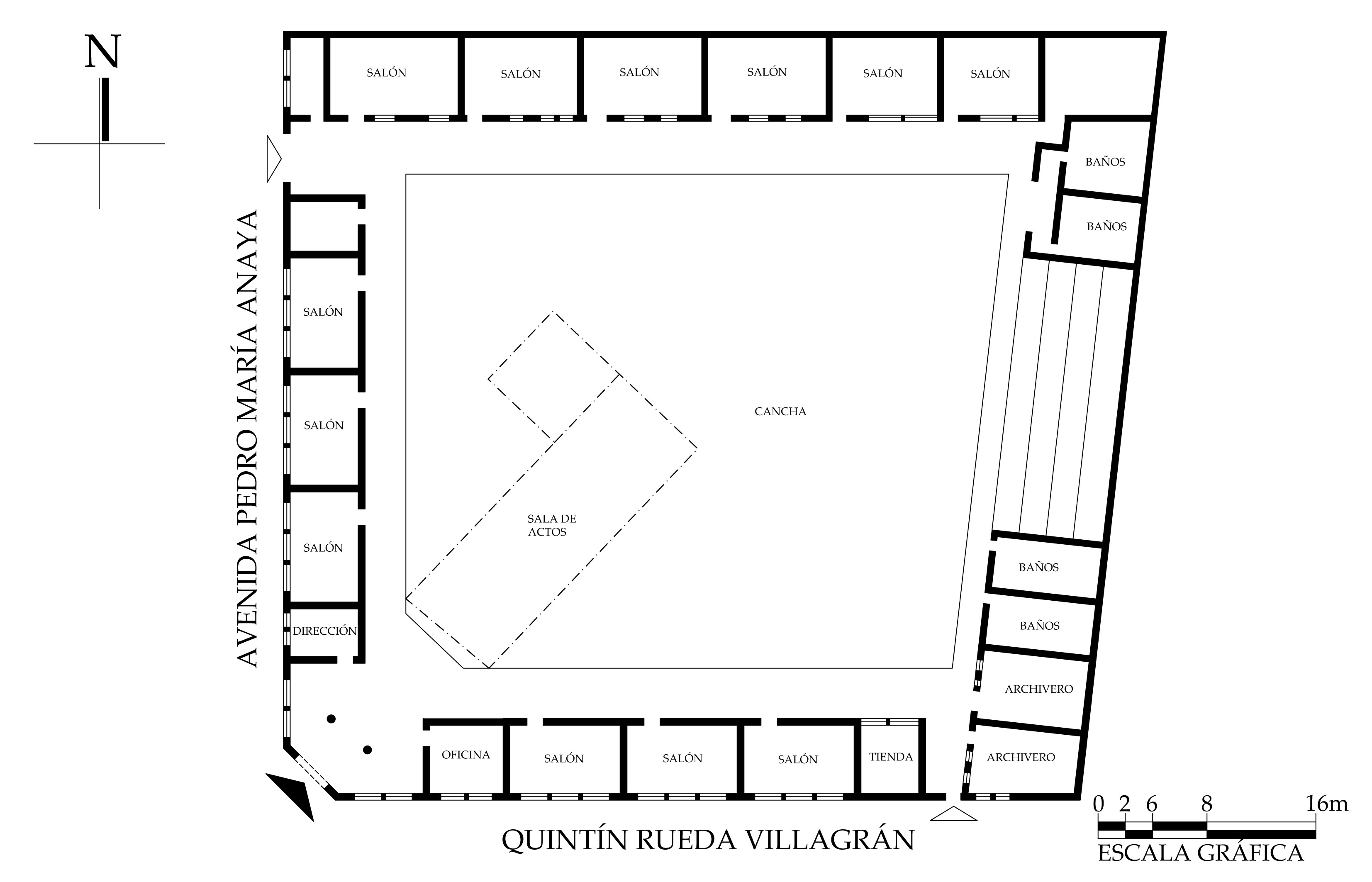 Planta arquitect&oacute;nica, 2015.