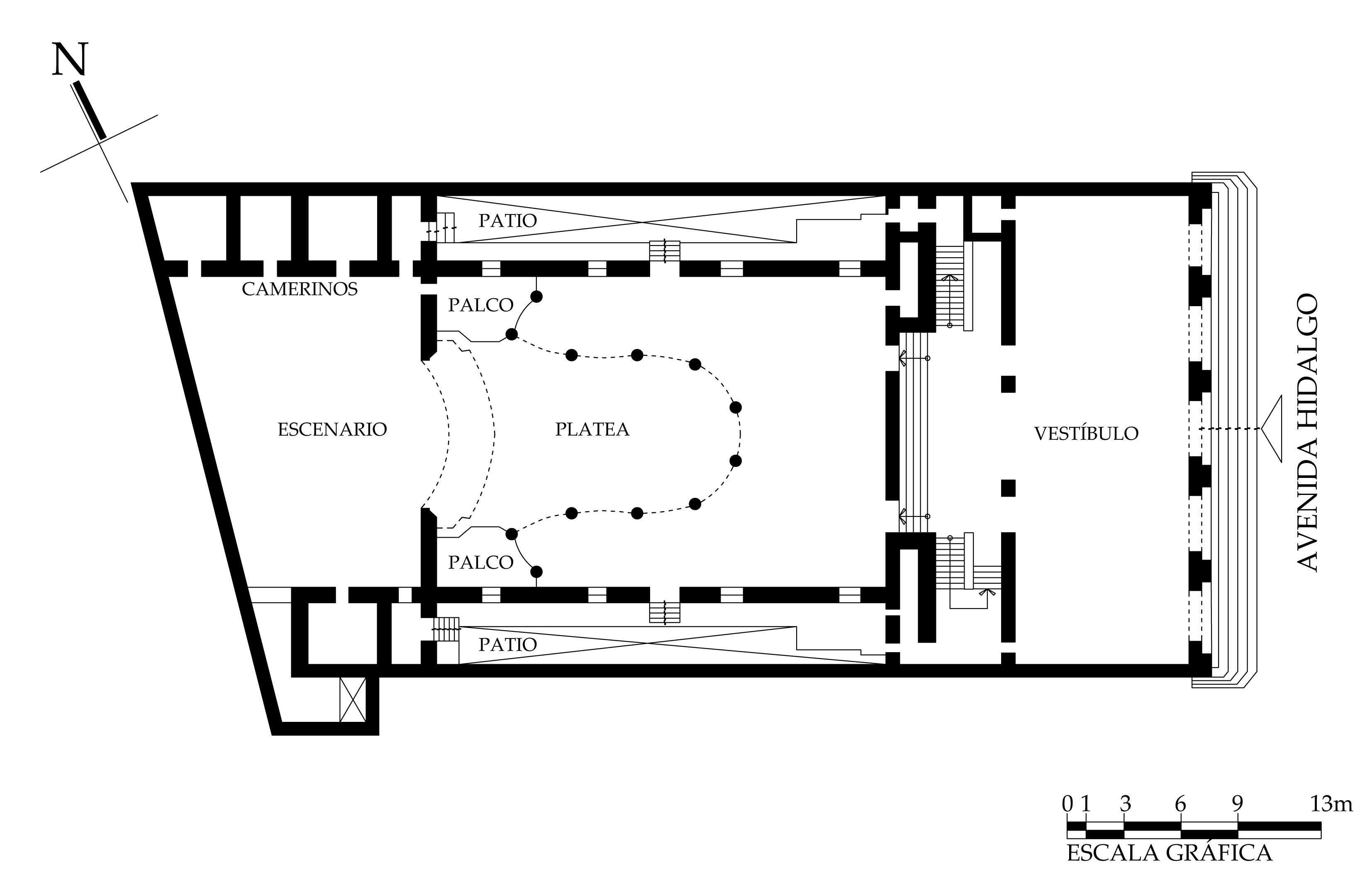 Planta arquitect&oacute;nica, 2000.