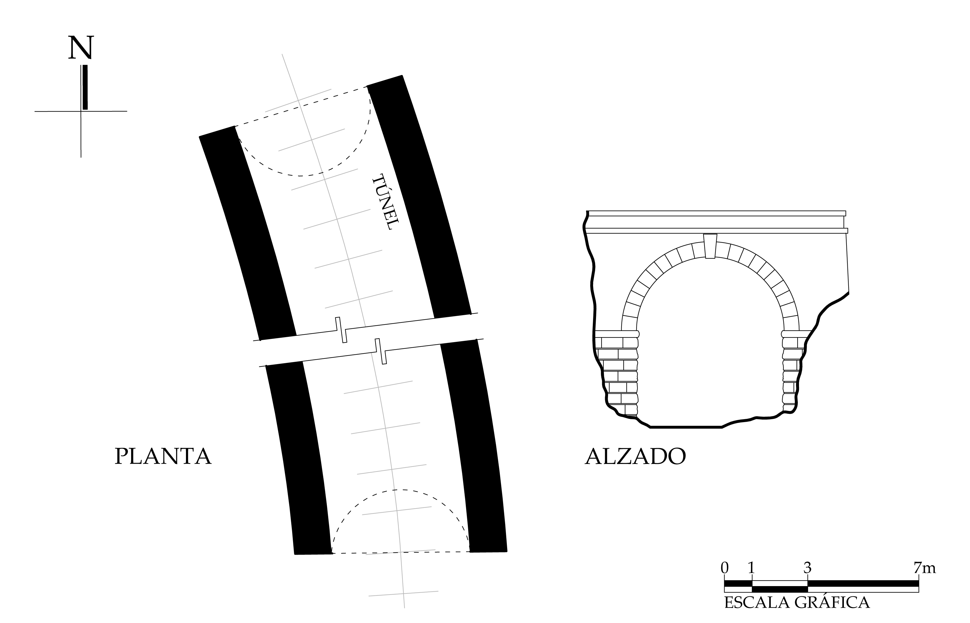 Planta arquitect&oacute;nica y alzado, 2018.