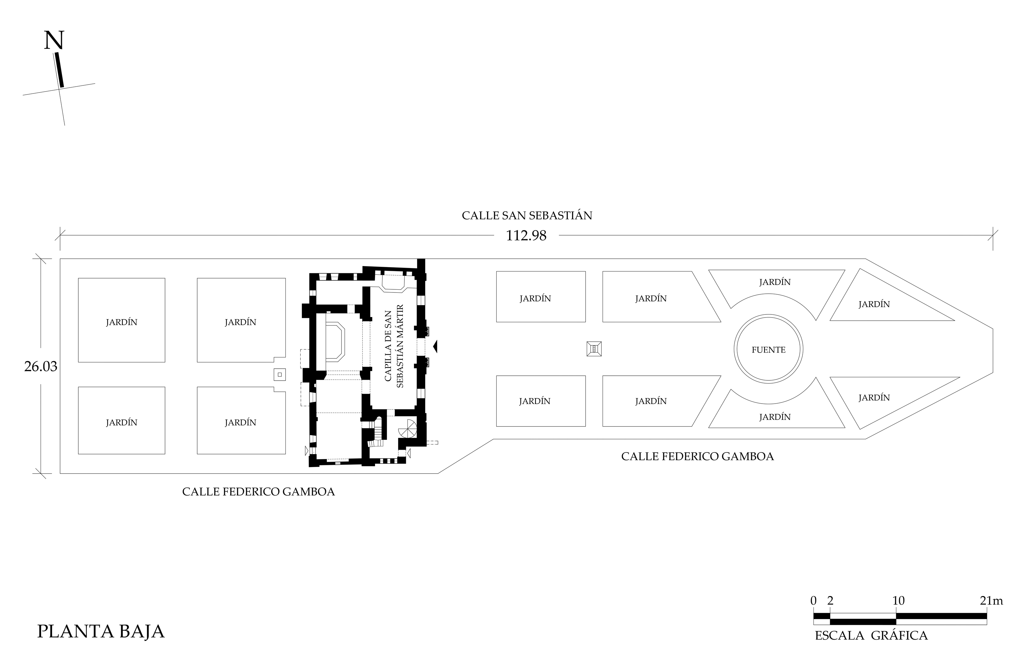 Levantamiento arquitectónico del conjunto; 2016.