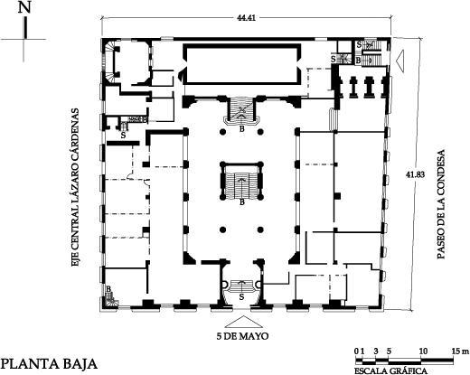 Planta baja arquitect&oacute;nica, 2009.