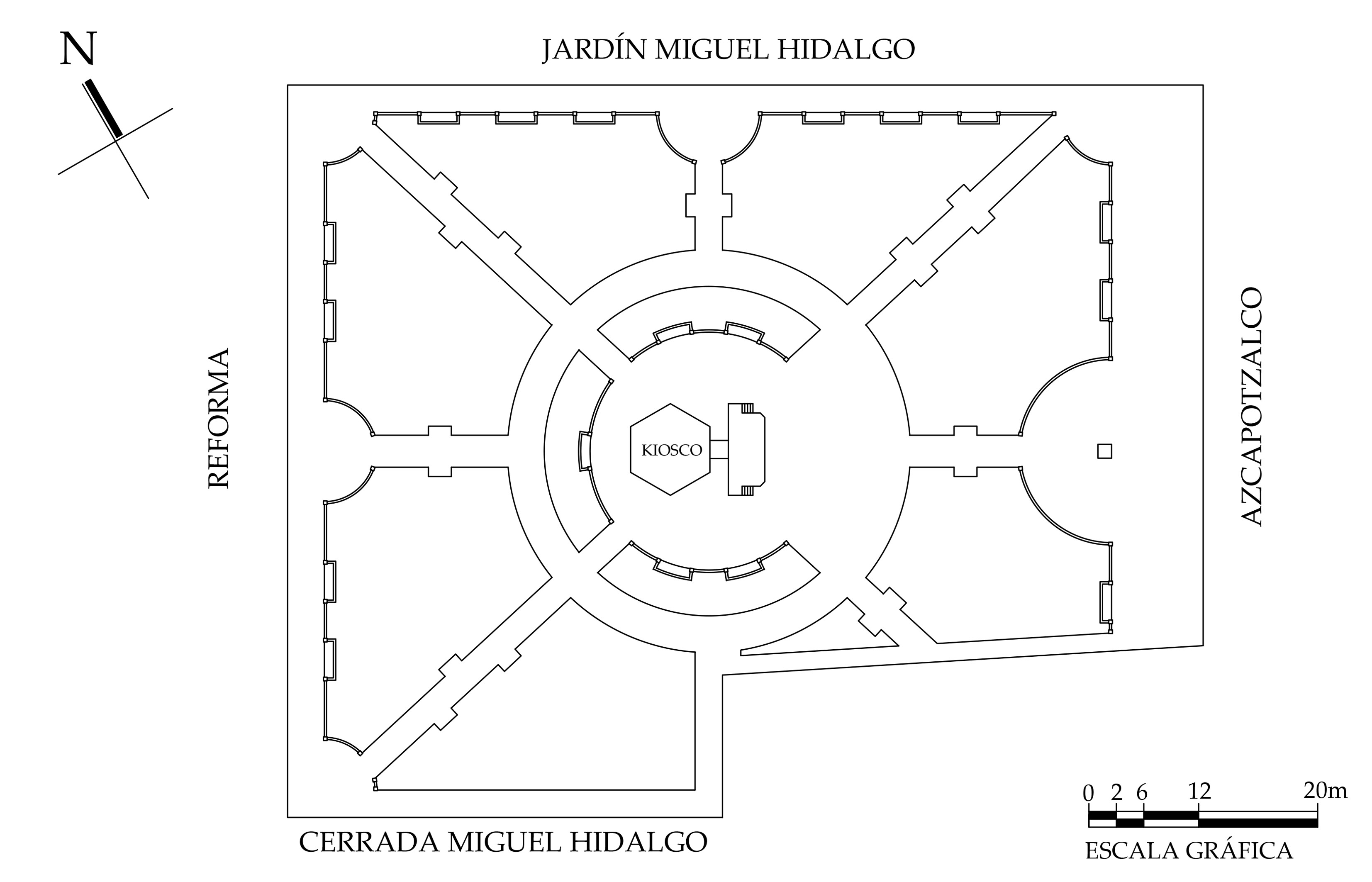 Planta arquitect&oacute;nica, 2014.