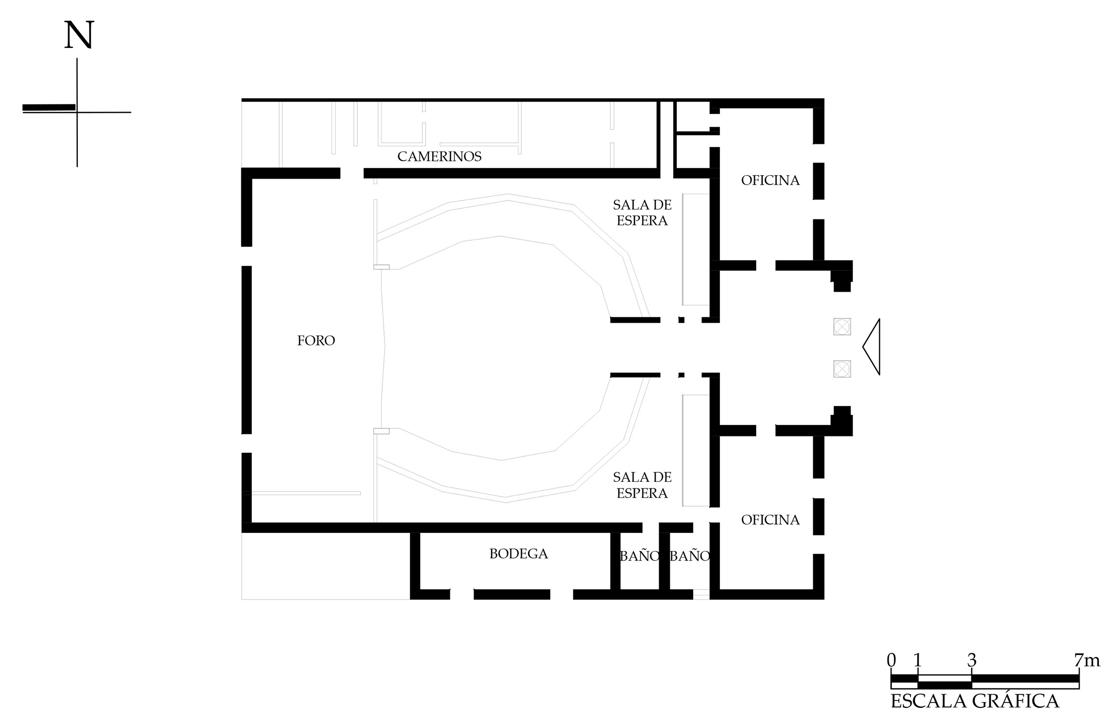 Planta arquitect&oacute;nica, 2015.