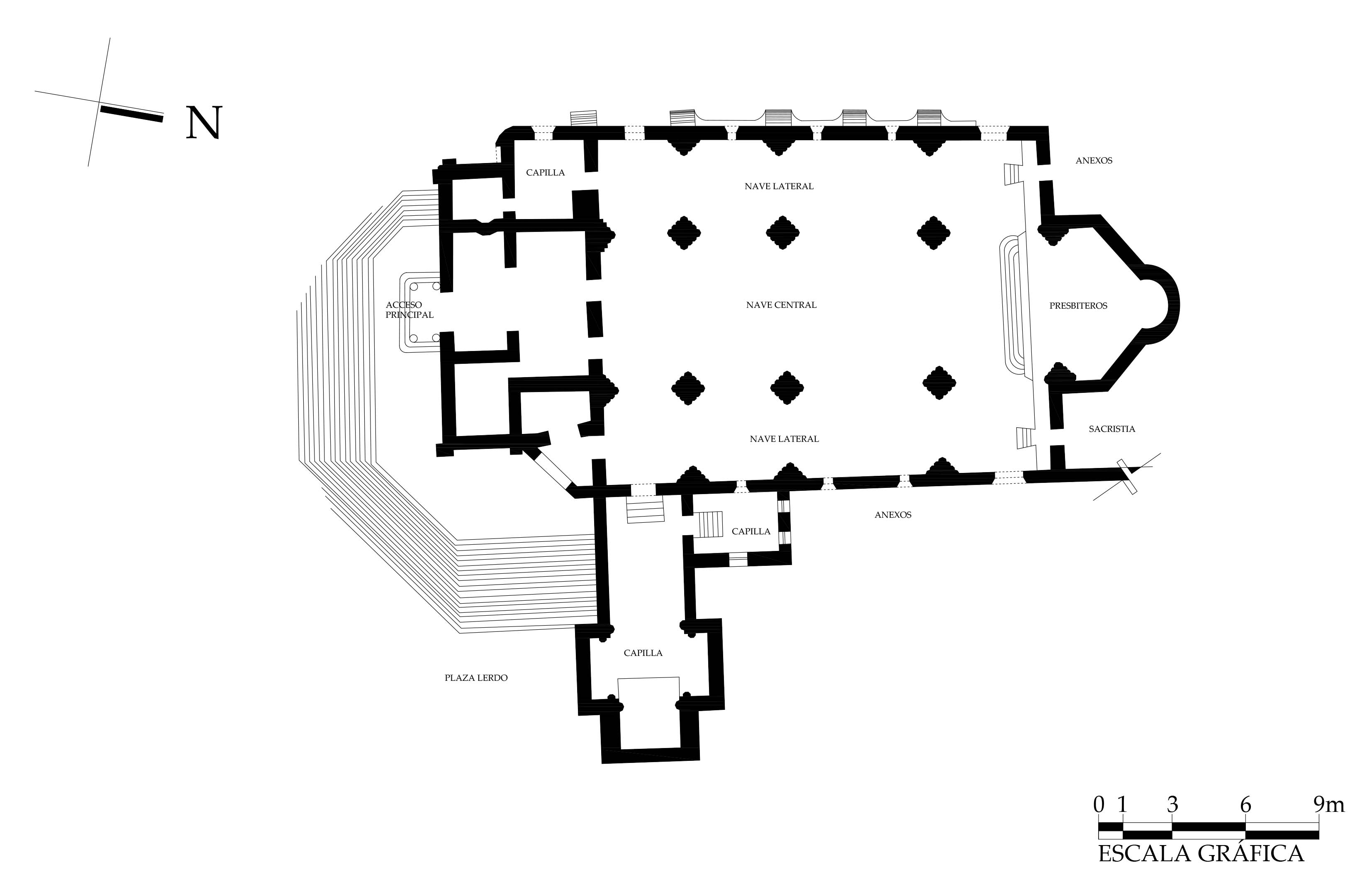 Planta arquitect&oacute;nica, 2003.