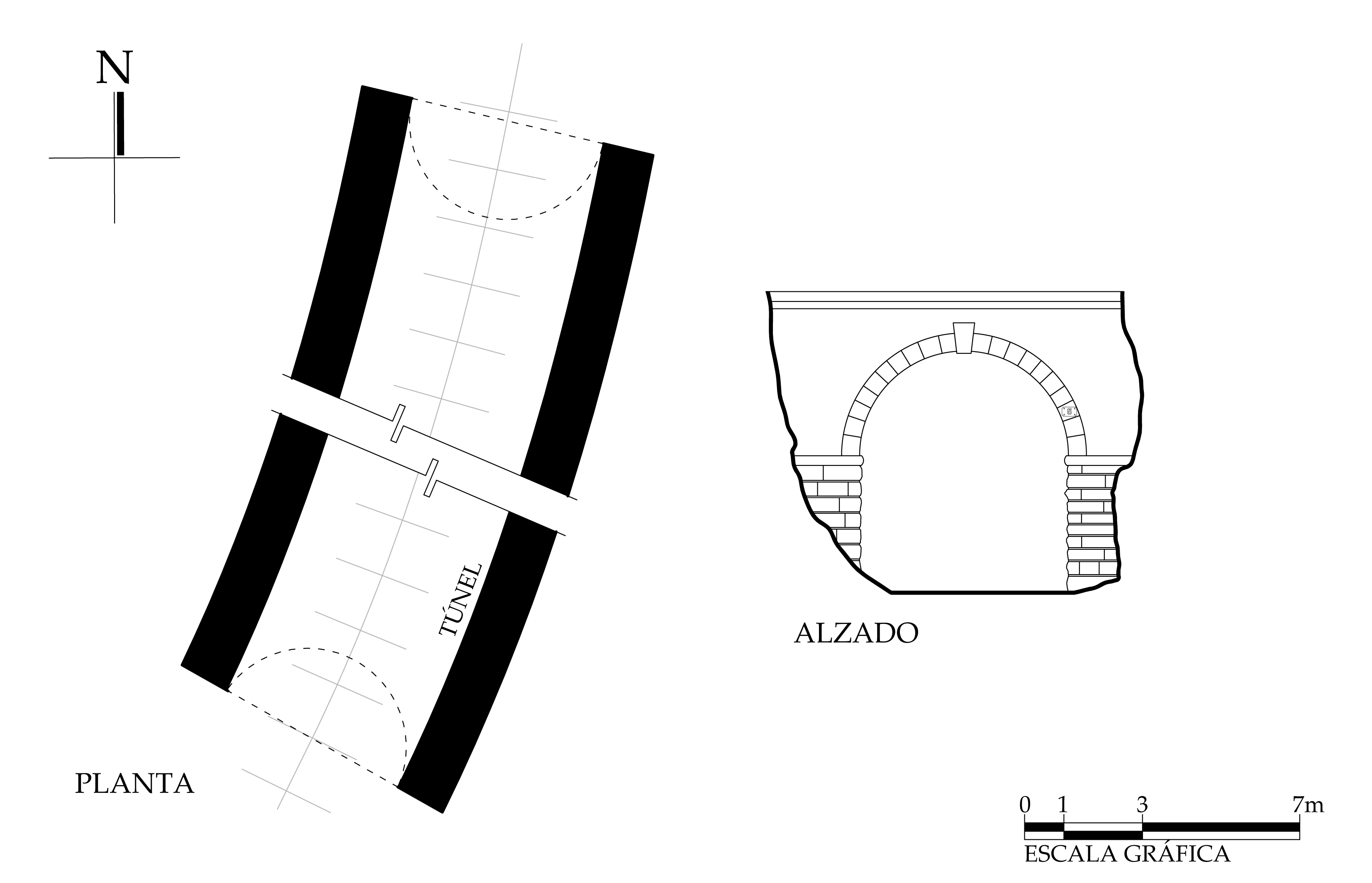Planta arquitect&oacute;nica y alzado, 2018.
