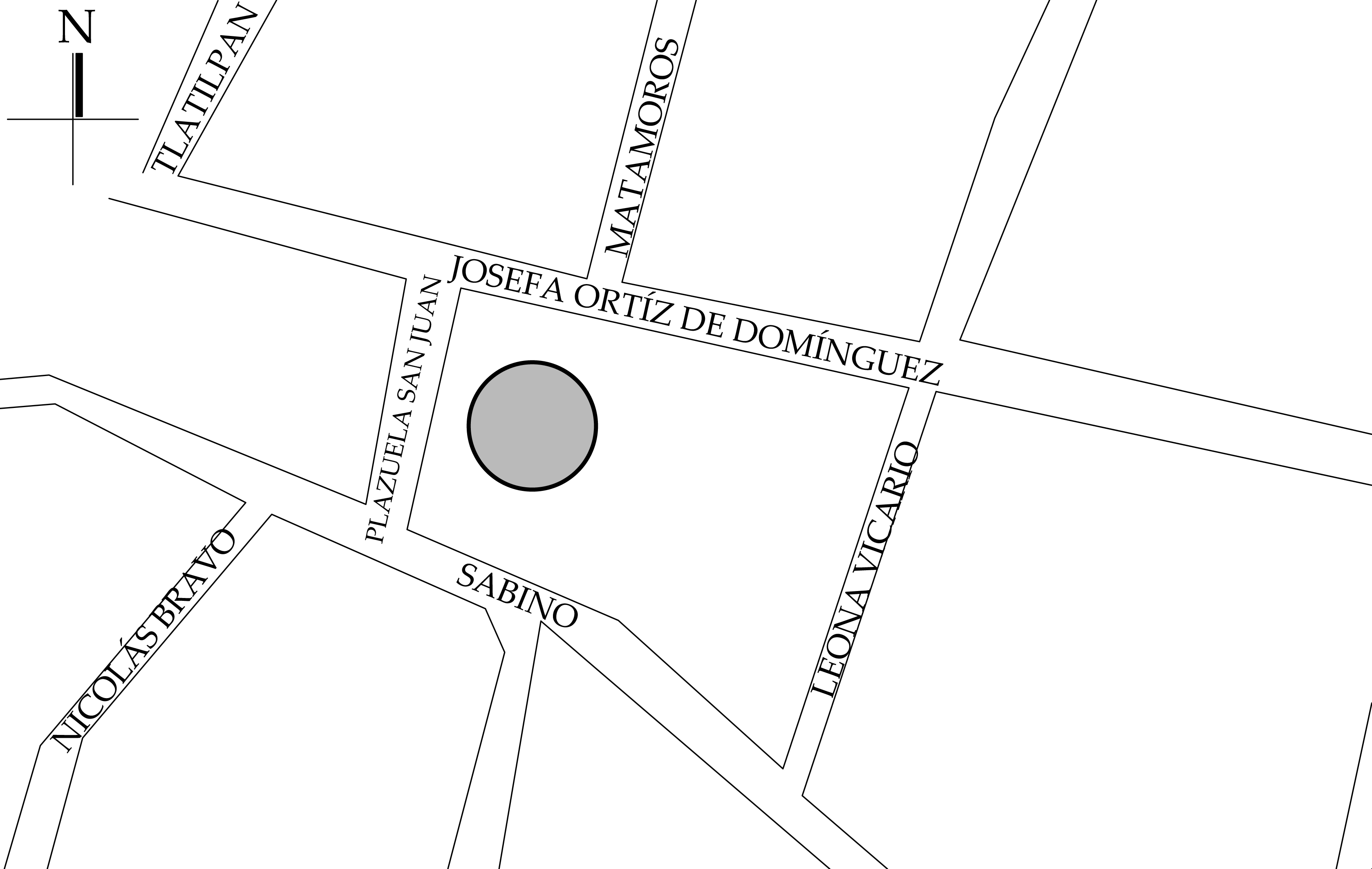 Croquis de localizaci&oacute;n, 2018. Fuente: Google Maps.