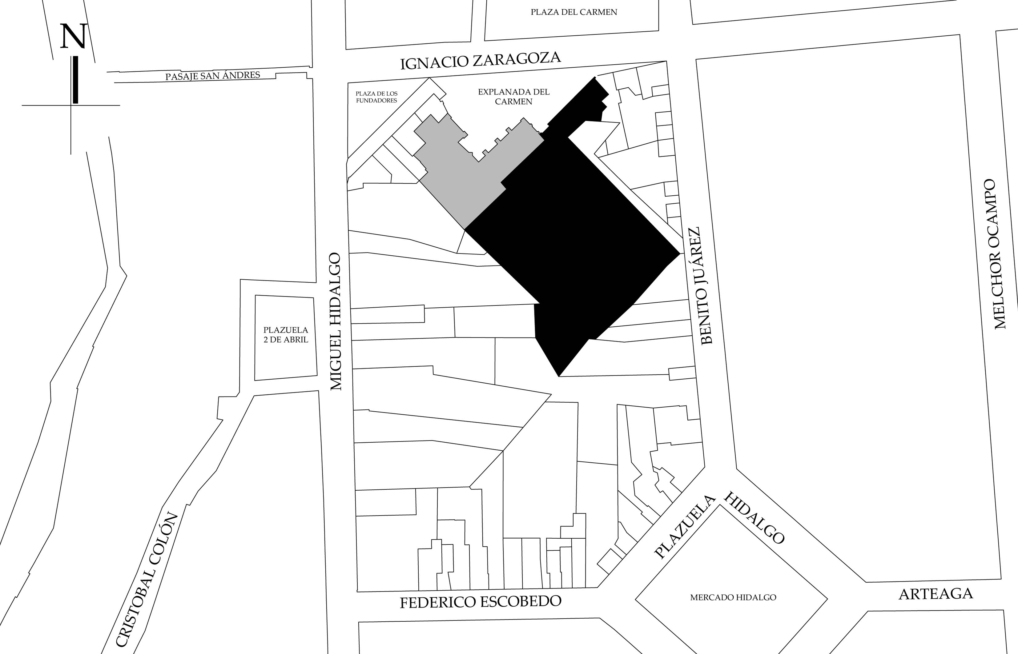 Croquis de localizaci&oacute;n. Fuente: plano catastral.