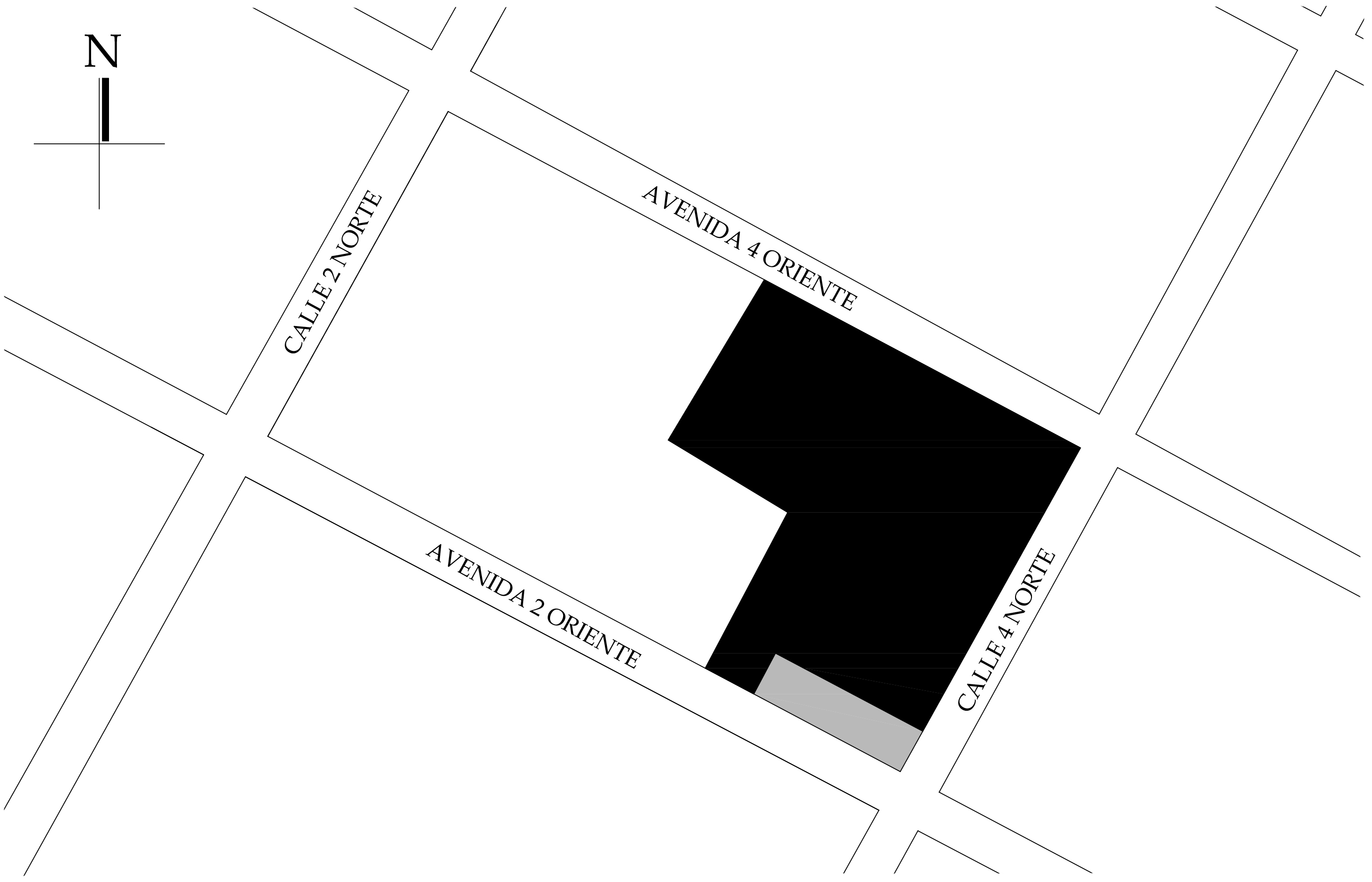 Croquis de localización. Dirección de Catastro Municipal.