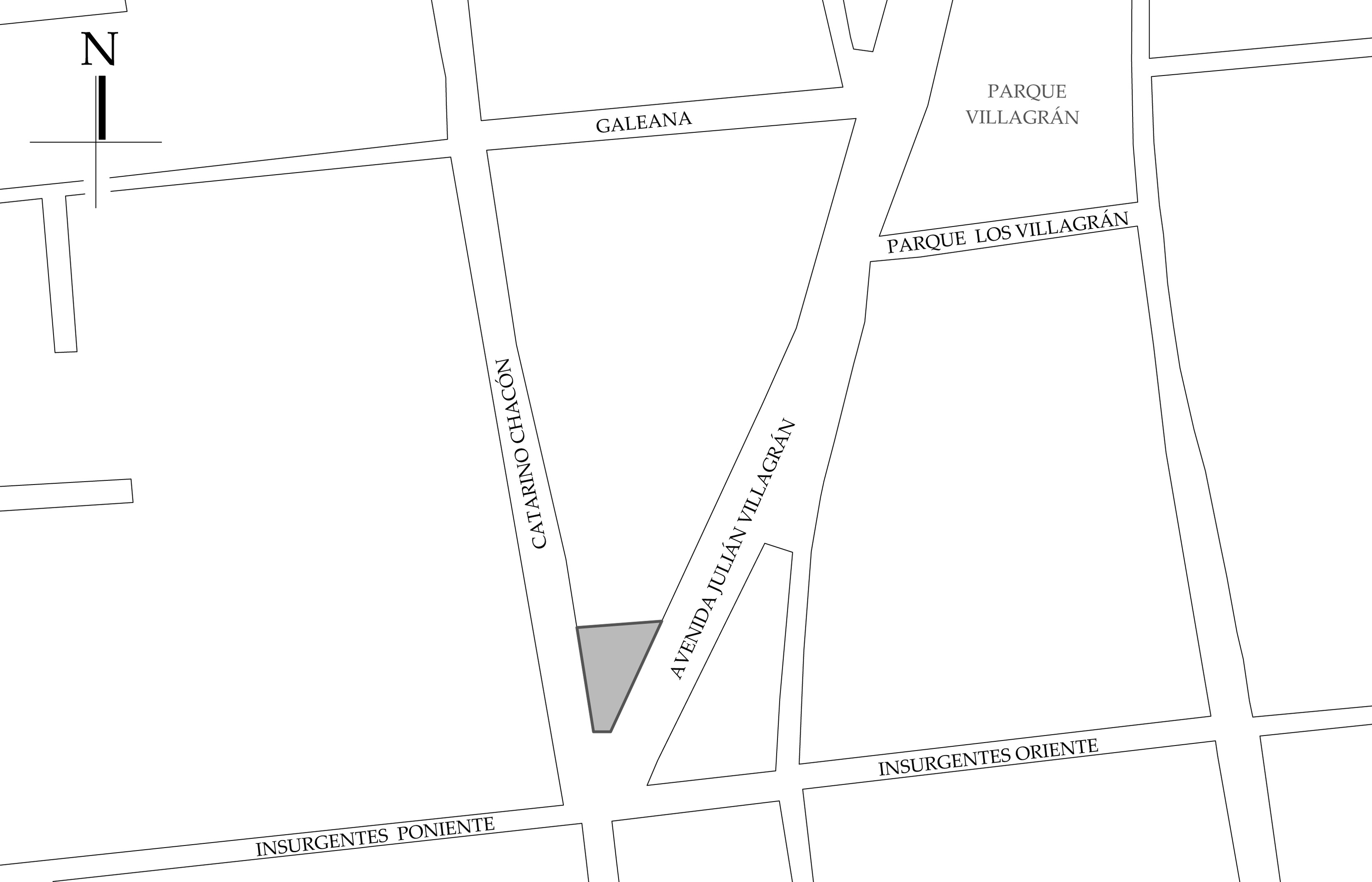 Croquis de localización. Fuente: plano manzanero.