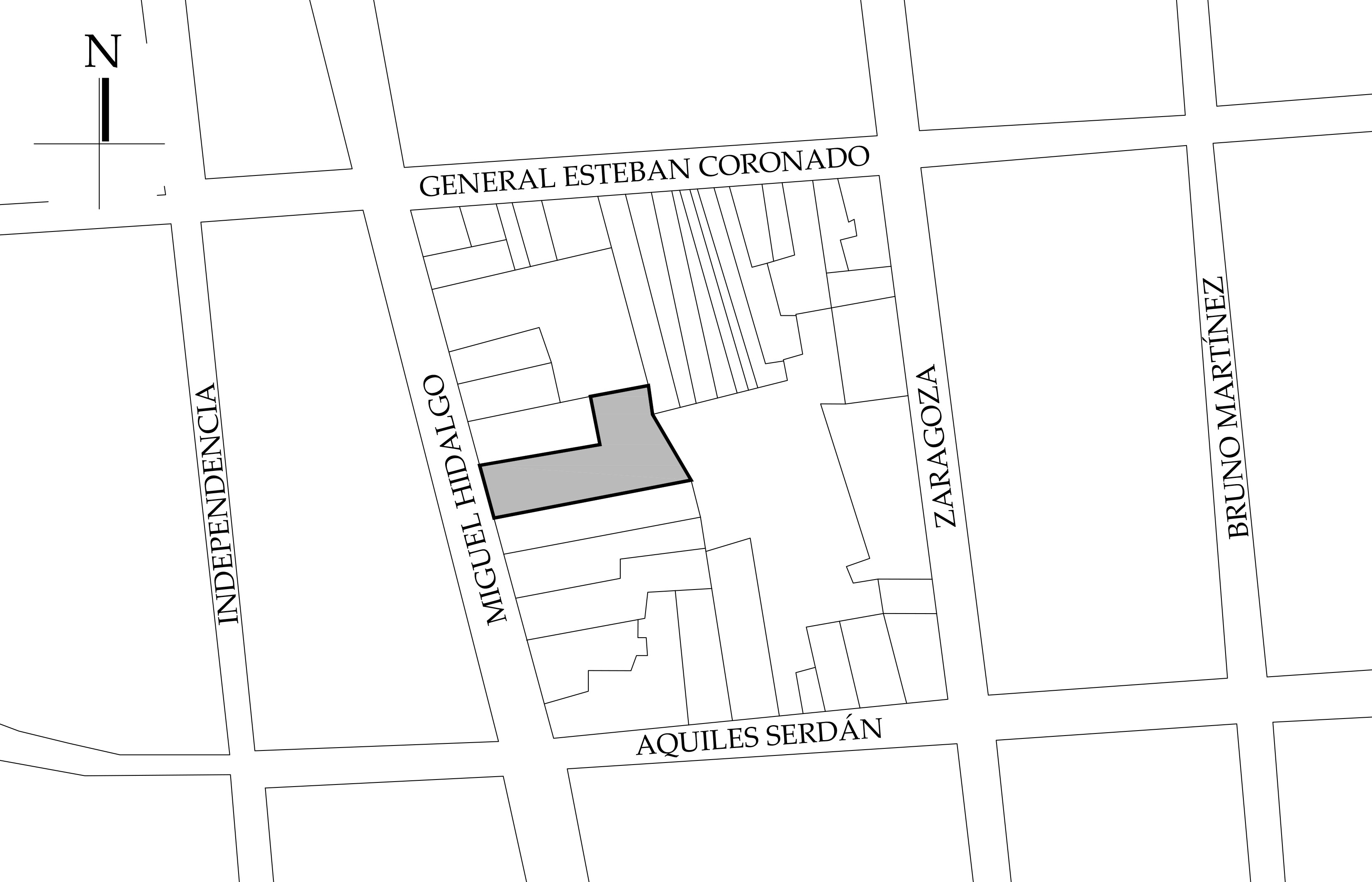 Croquis de localizaci&oacute;n. Fuente: Google Maps, 2020.