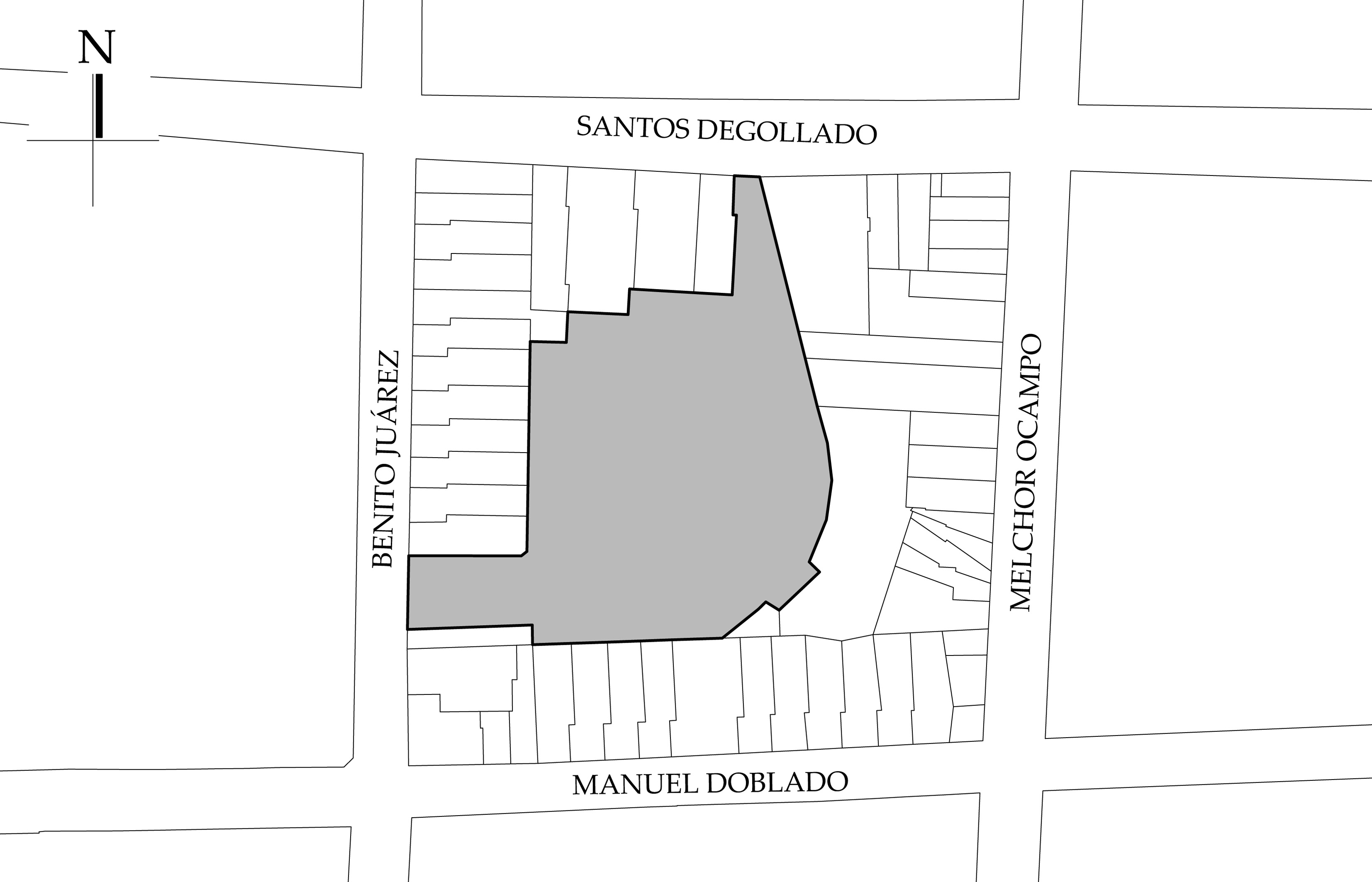 Croquis de localizaci&oacute;n. Fuente: plano catastral.