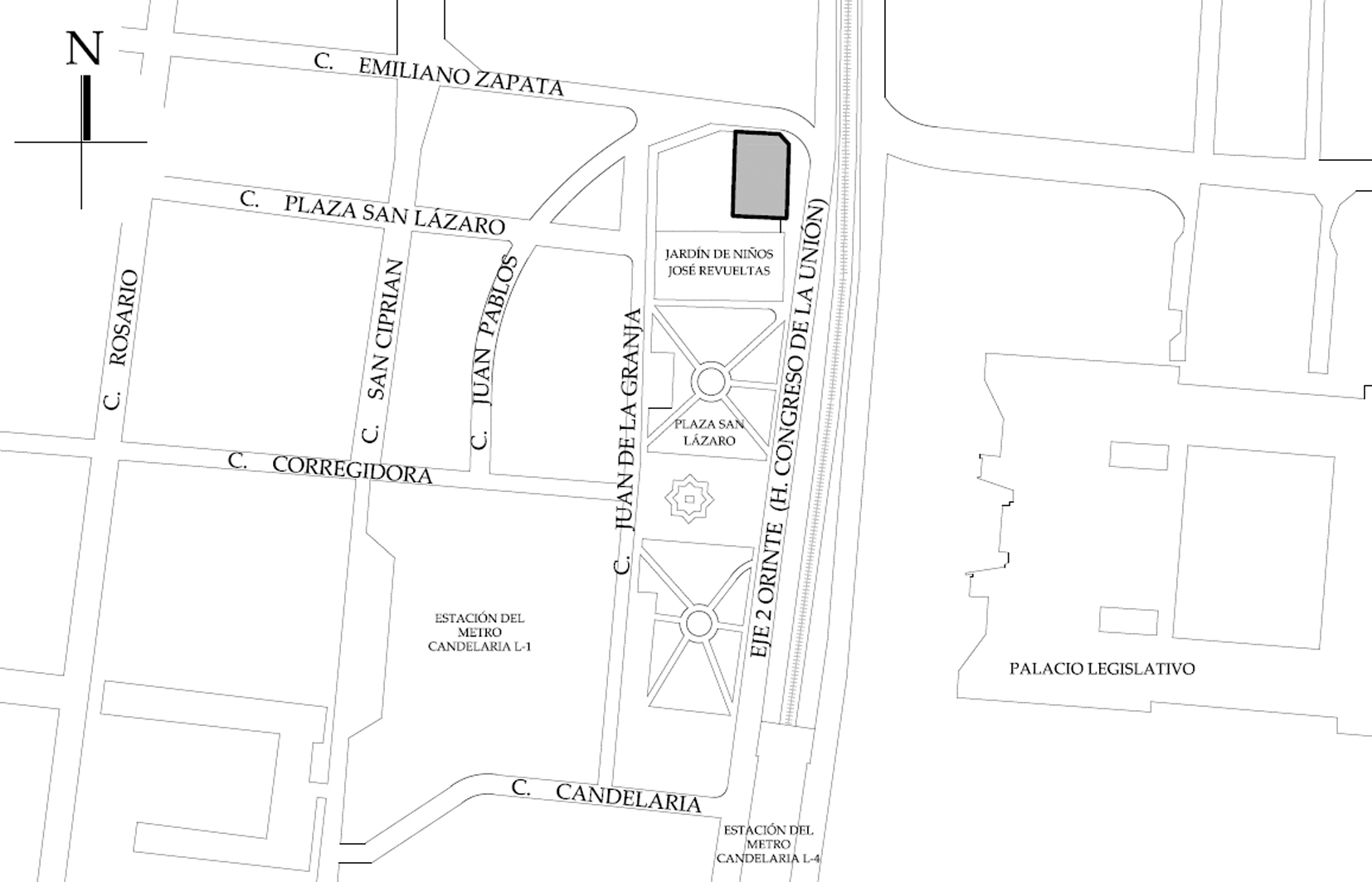 Croquis de localizaci&oacute;n. Fuente: Google Maps.