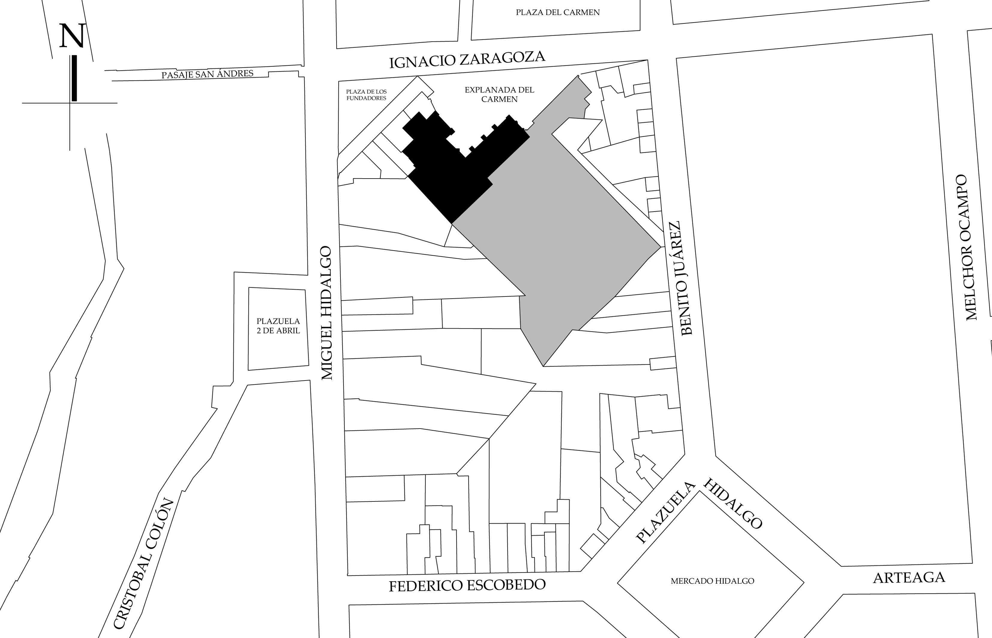 Croquis de localizaci&oacute;n. Fuente: plano catastral.