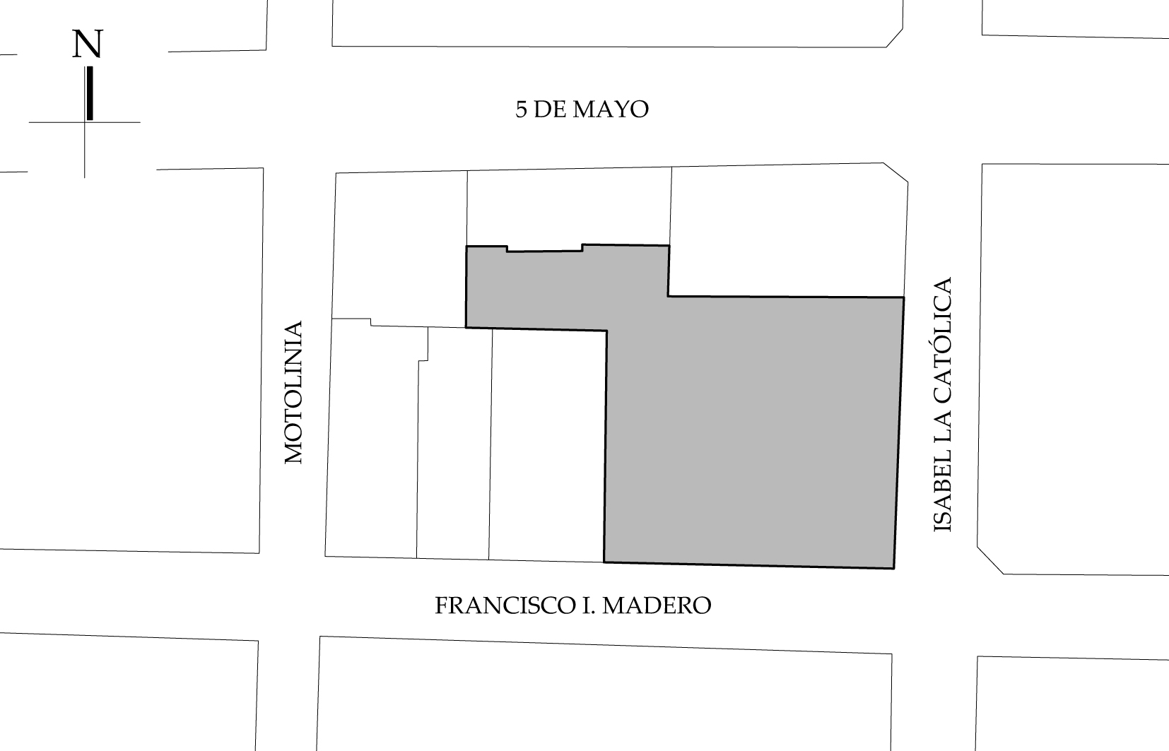 Croquis de localización, 2022. Fuente: SEDUVI.