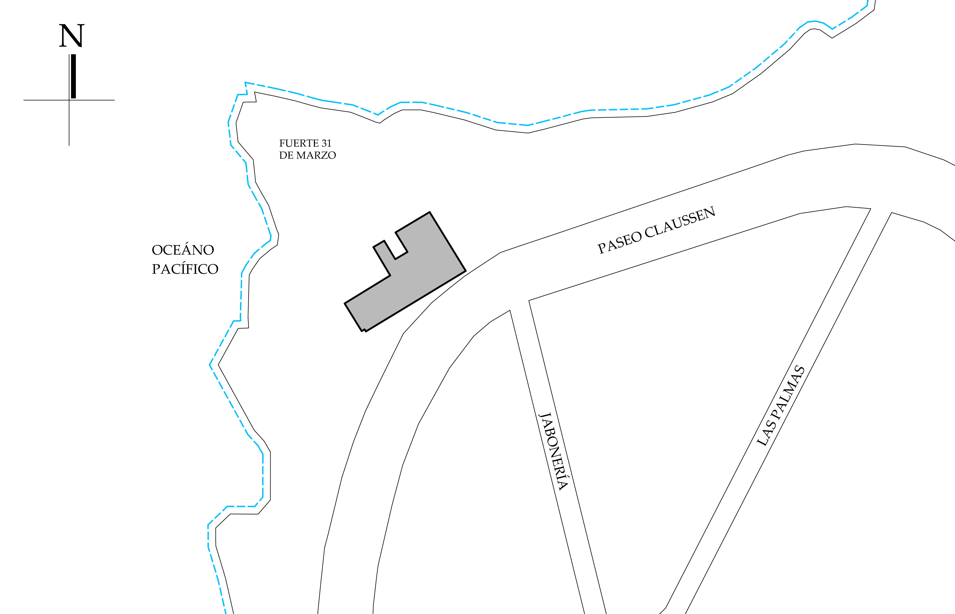 Croquis de localización, 2023. Fuente: Google Maps, 2023.