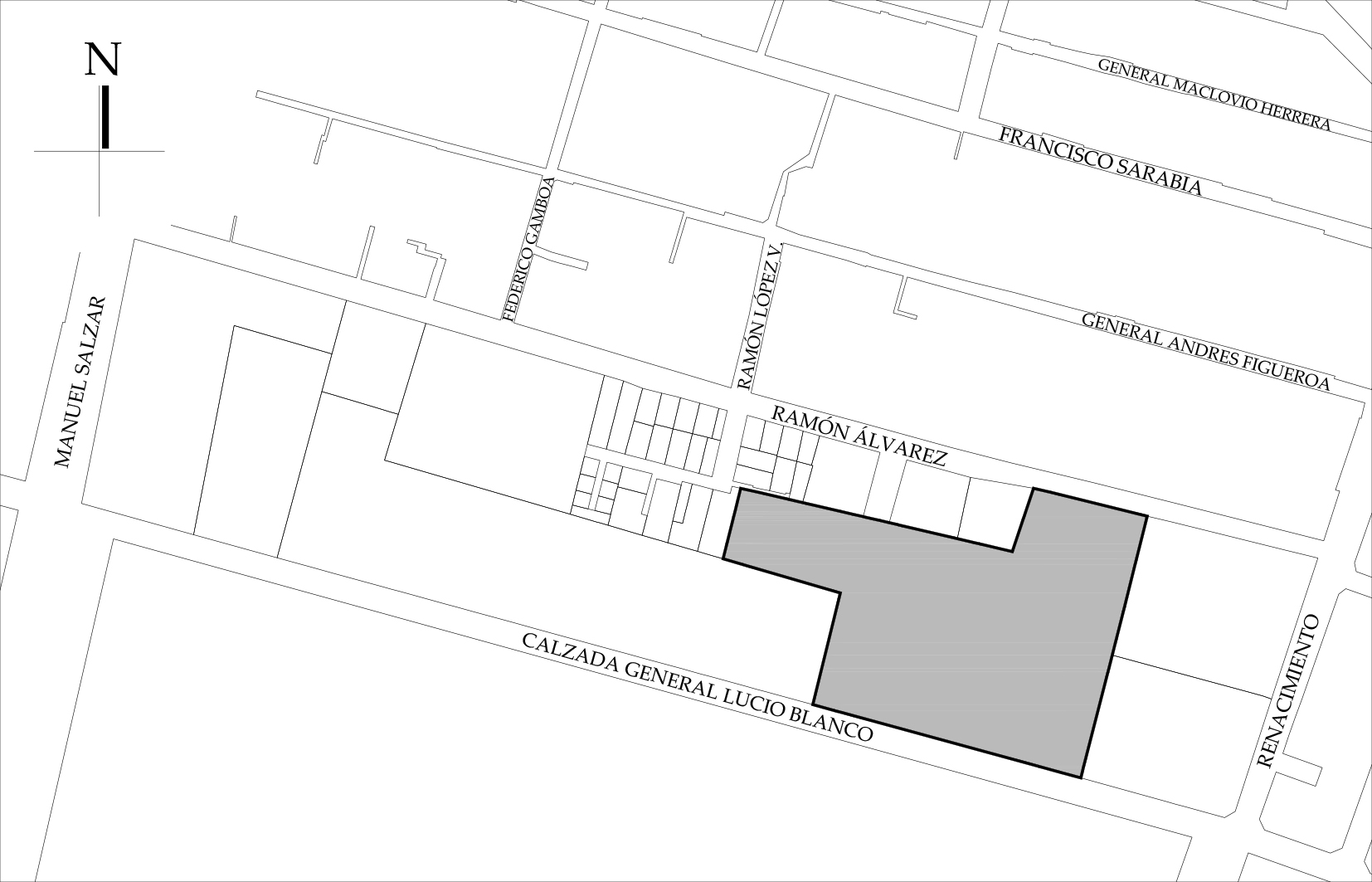 Croquis de localizaci&oacute;n, 2022. Fuente: Sistema de Informaci&oacute;n Geogr&aacute;fica Ciudad MX Seduvi, 2009.
