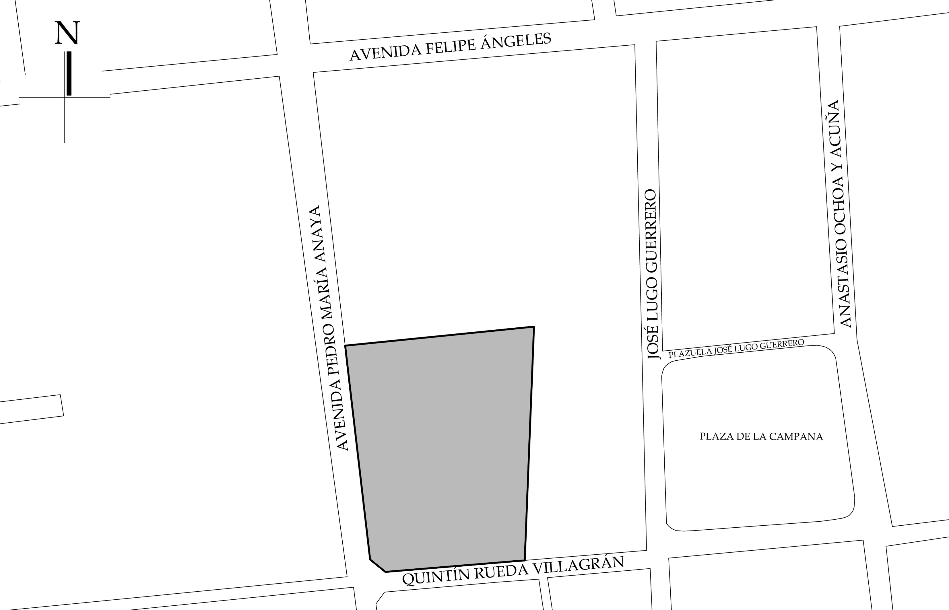 Croquis de localizaci&oacute;n. Fuente: plano manzanero.