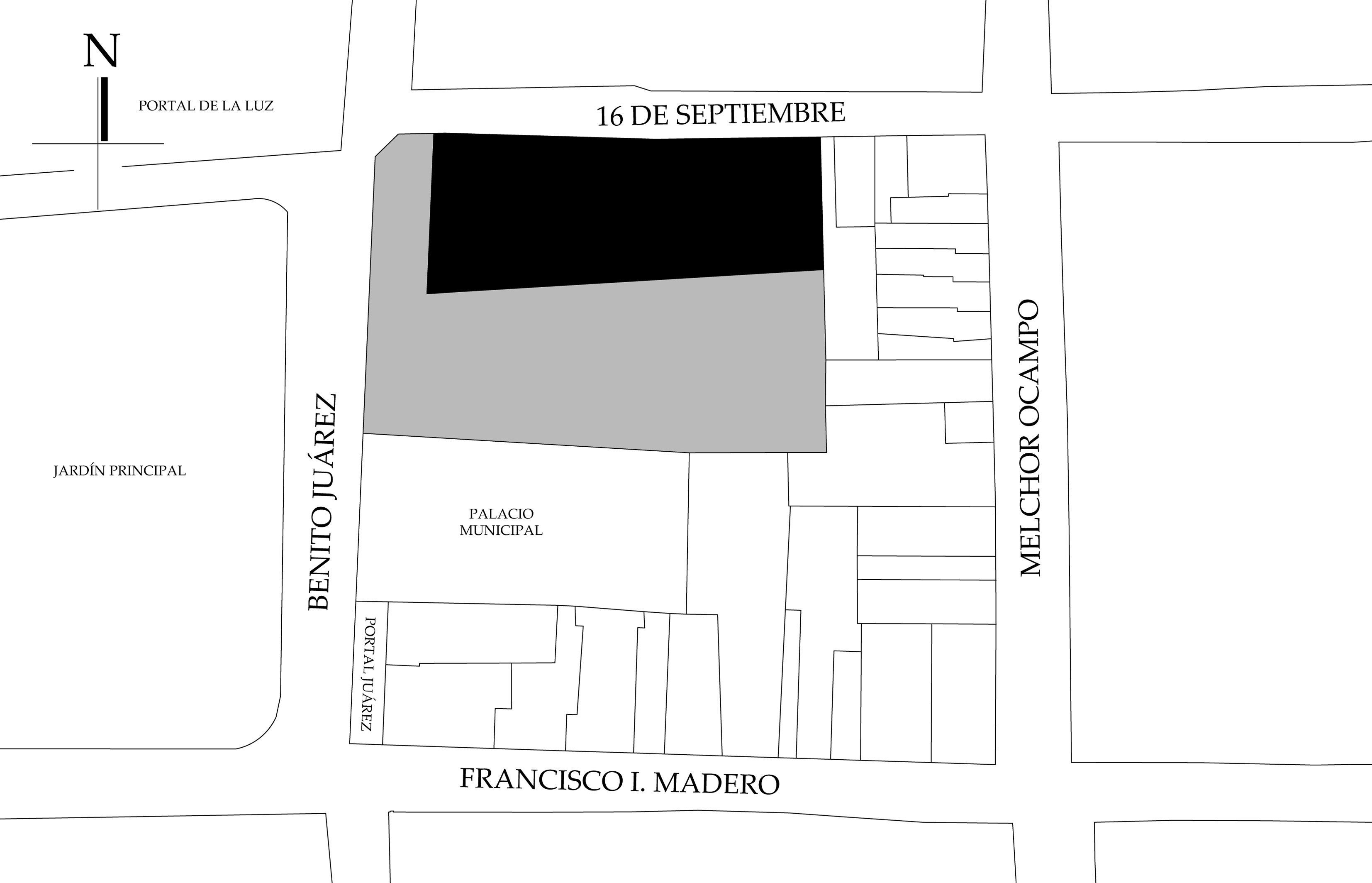 Croquis de localización. Fuente: plano catastral.