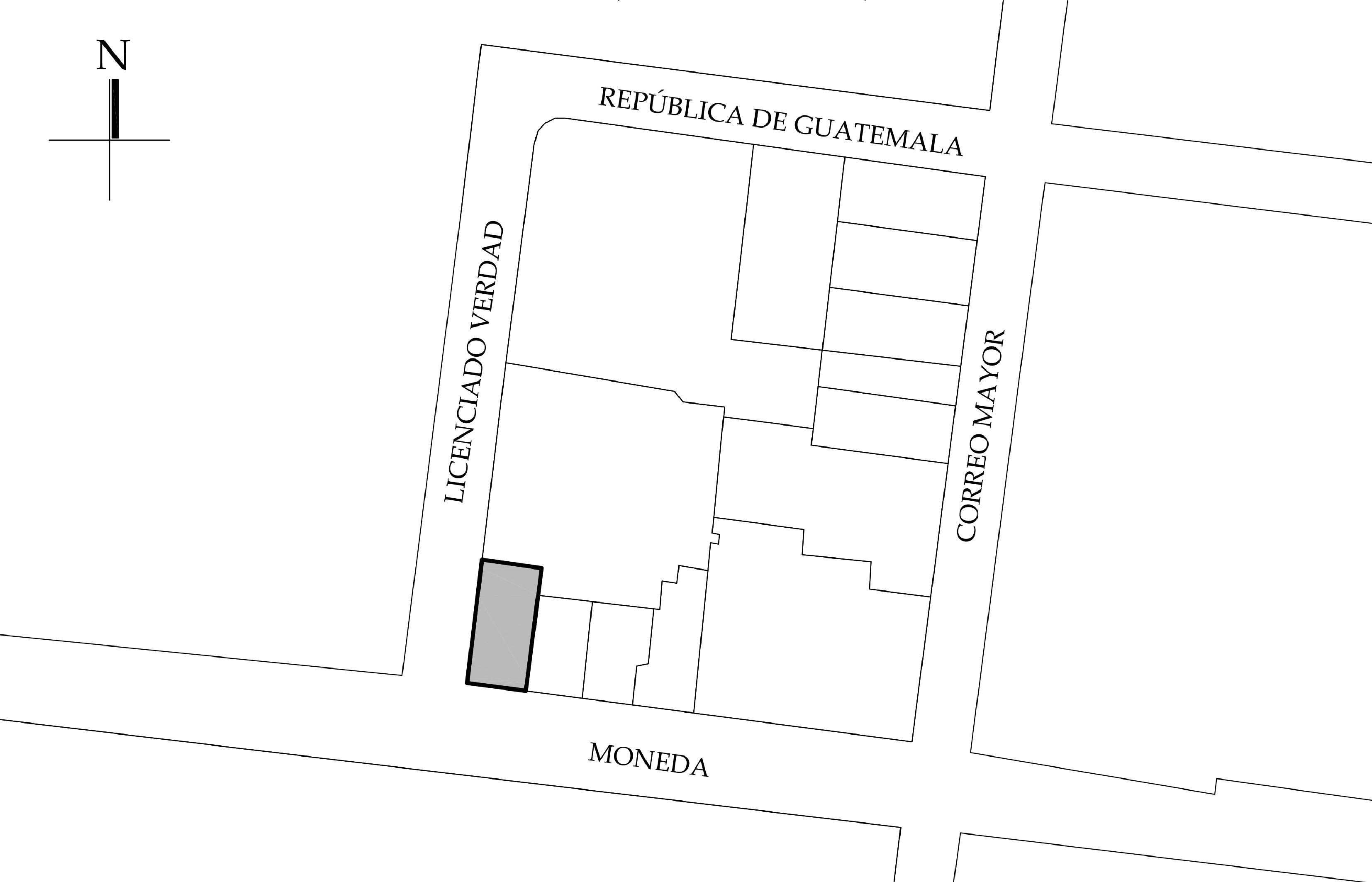 Croquis de localización, 2020. Fuente: Plano catastral.