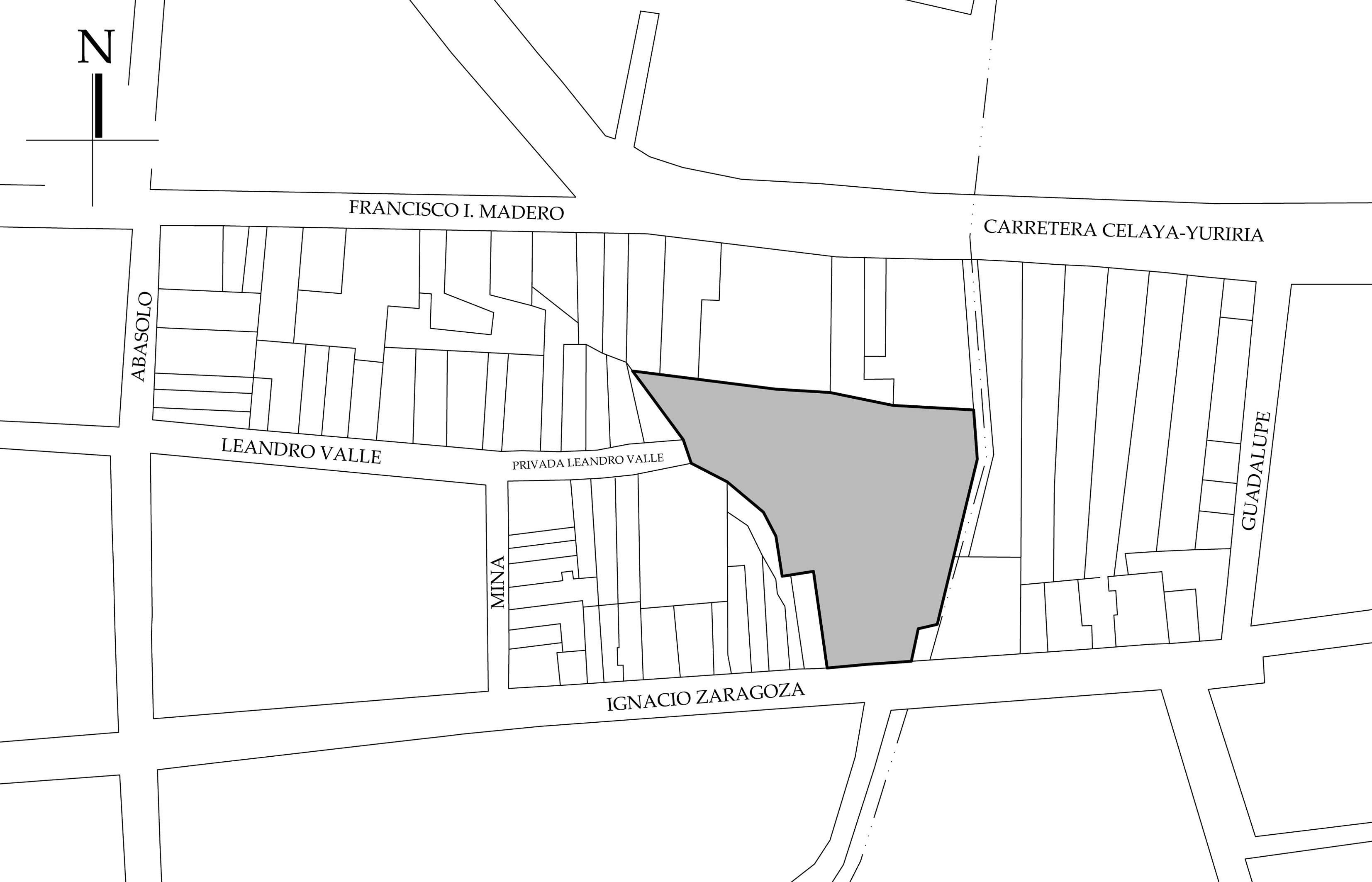 Croquis de localizaci&oacute;n. Fuente: plano catastral.