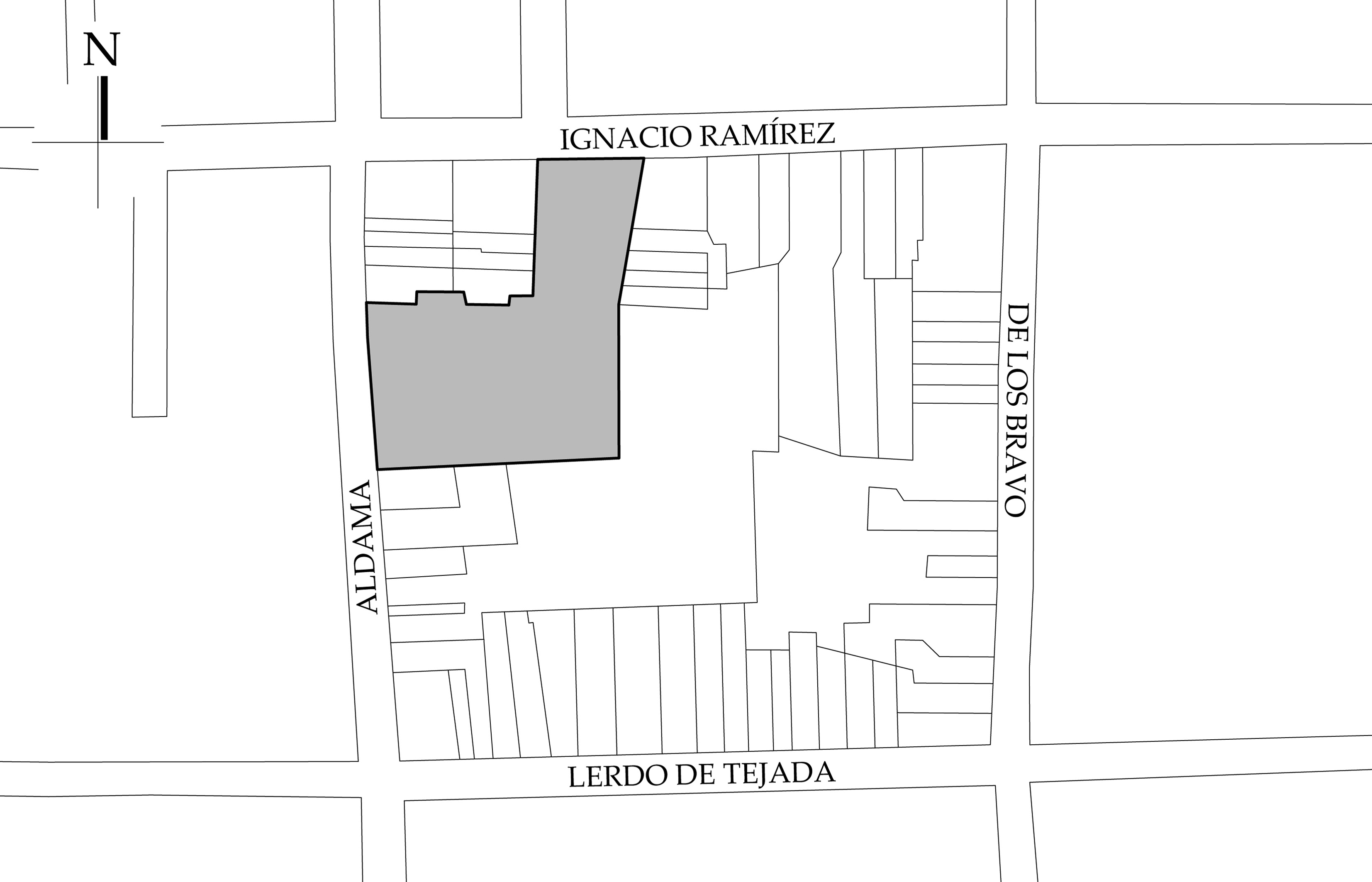 Croquis de localizaci&oacute;n. Fuente: plano catastral.