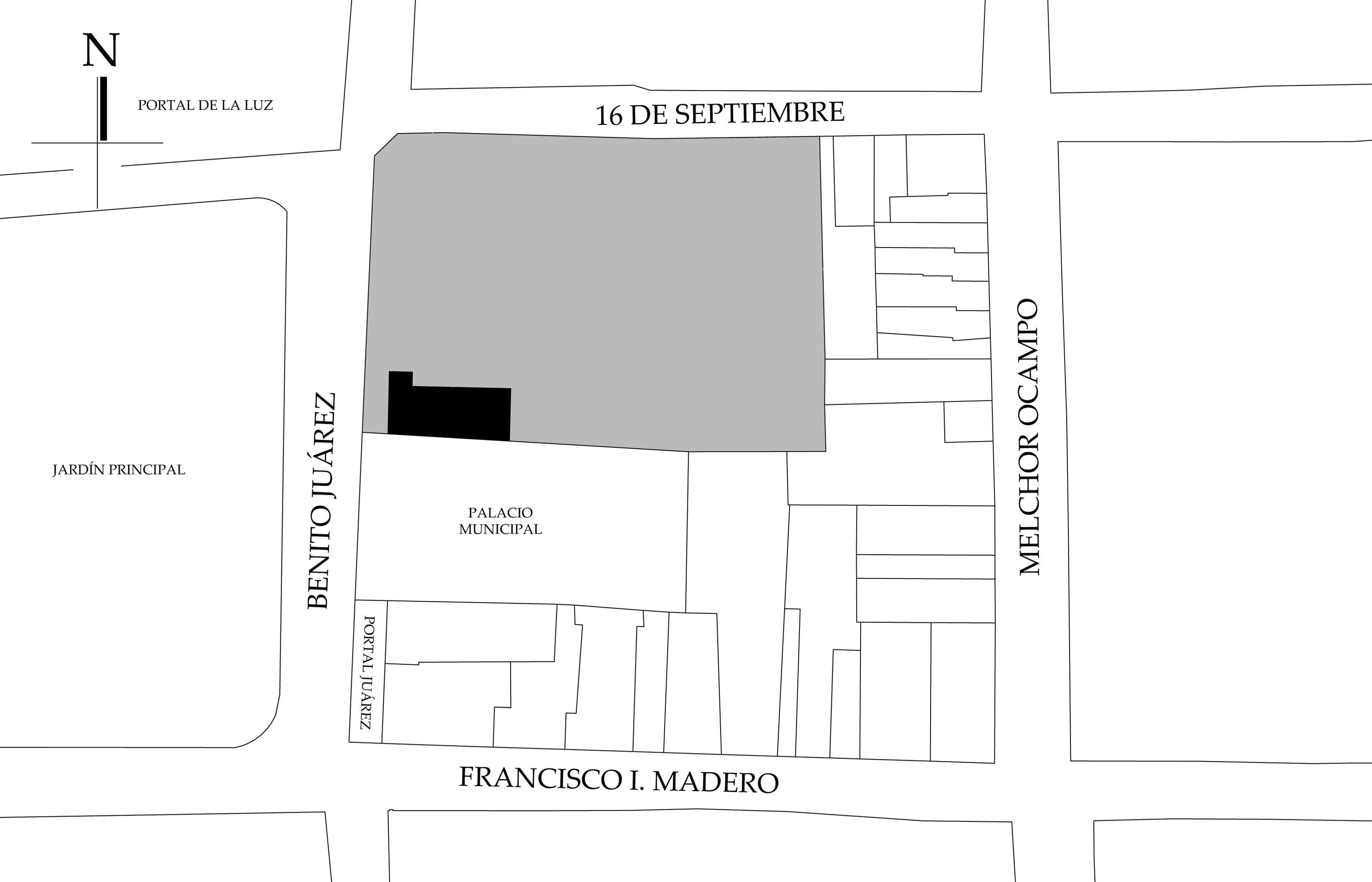 Croquis de localización. Fuente: plano catastral.