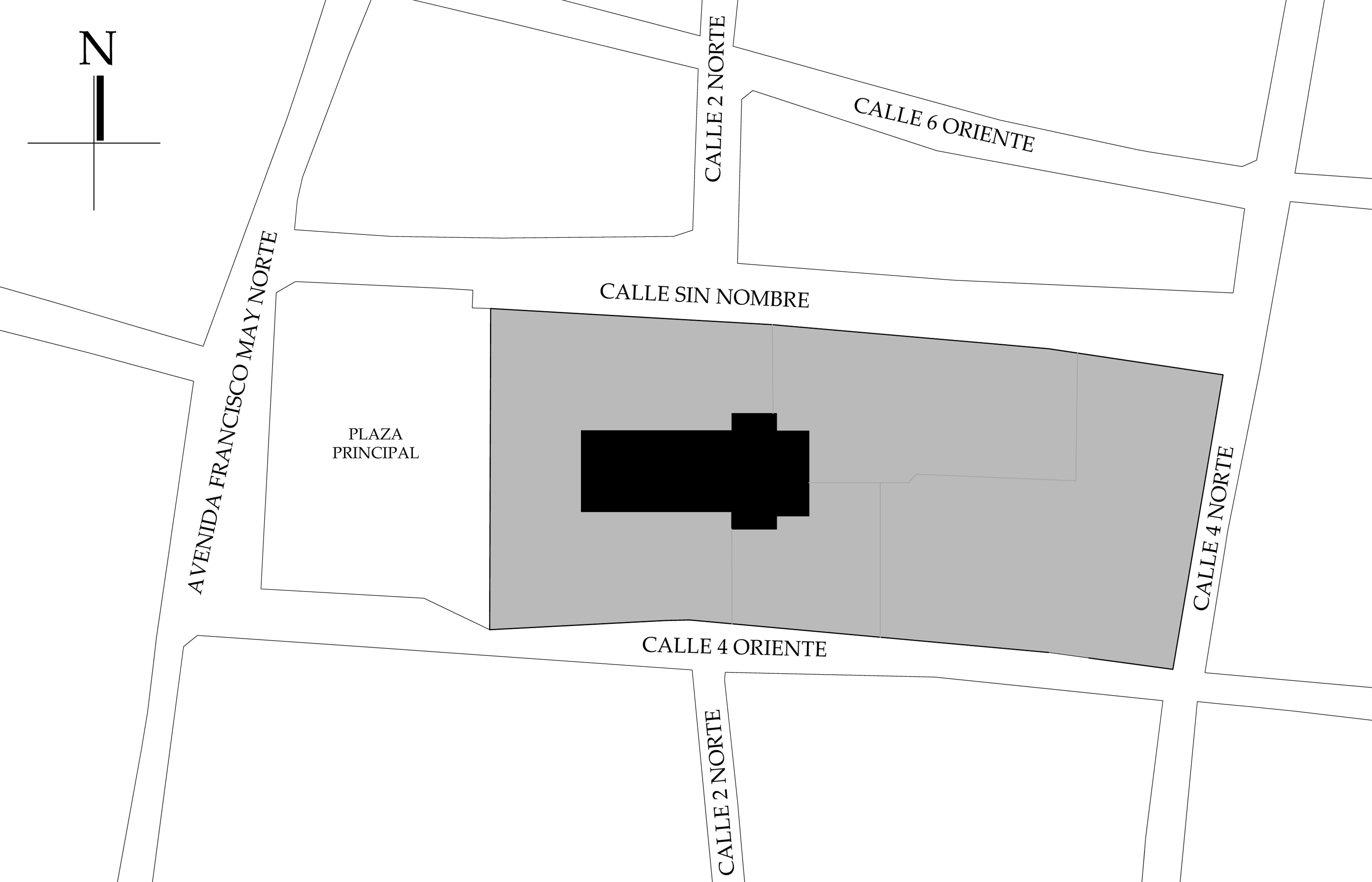 Croquis de localización. Fuente: plano catastral.