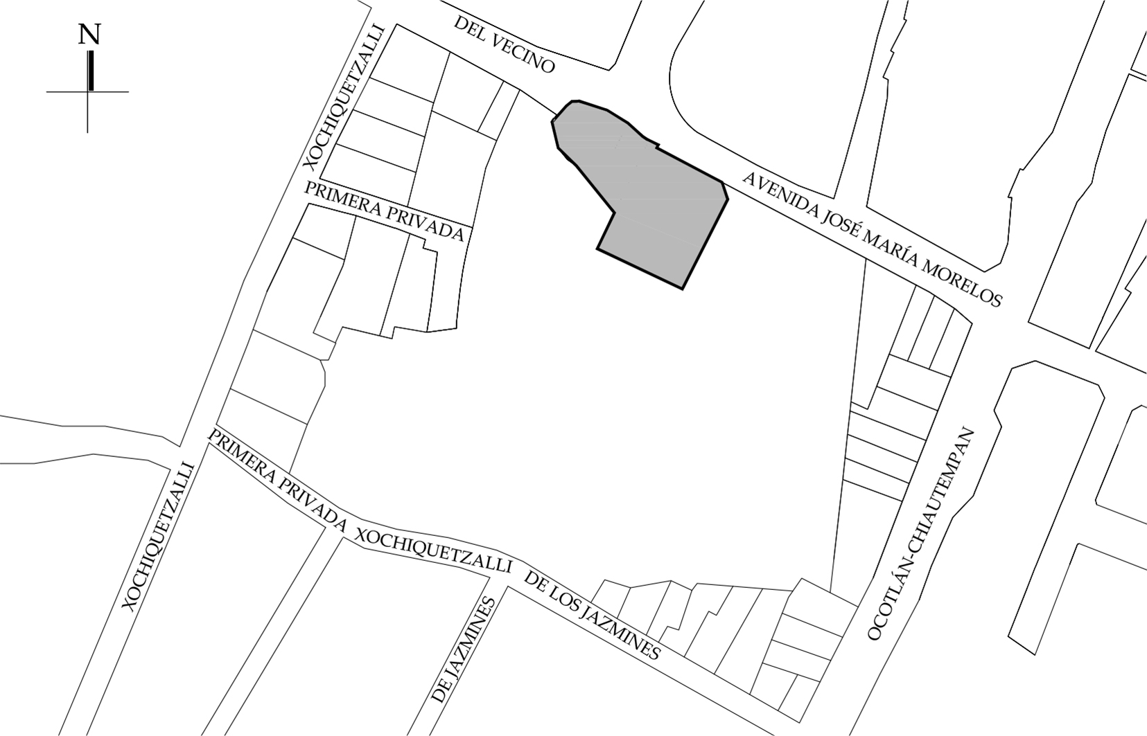 Croquis de localizaci&oacute;n, 2018. Fuente: Google Maps.